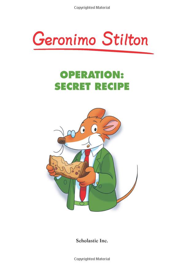 operation: secret recipe (geronimo stilton #66), volume 66