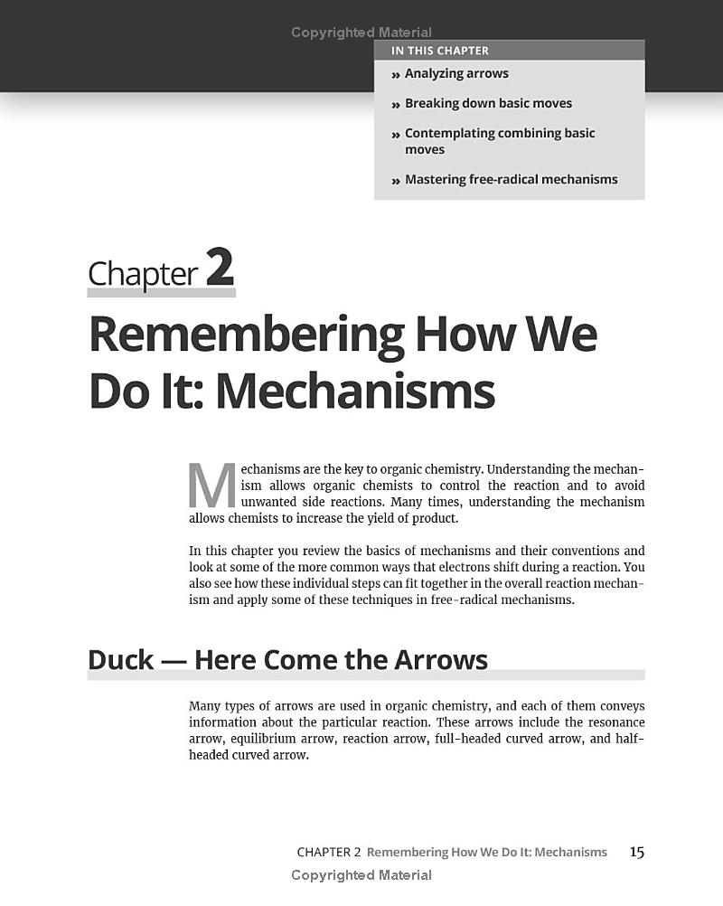 organic chemistry ii for dummies