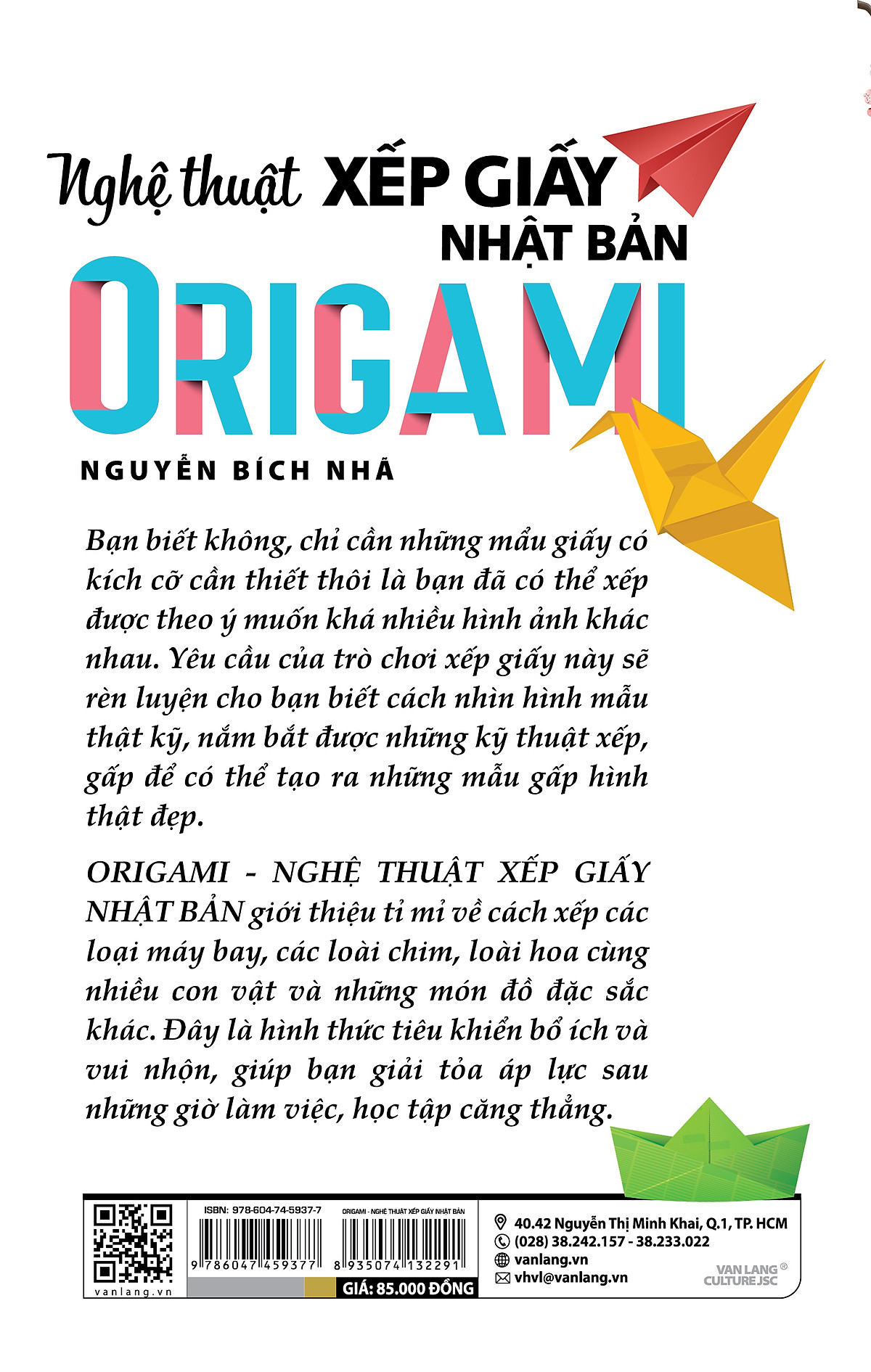 origami - nghệ thuật xếp giấy nhật bản (tái bản 2023)