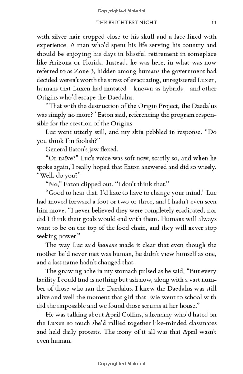 origin series 3: the brightest night