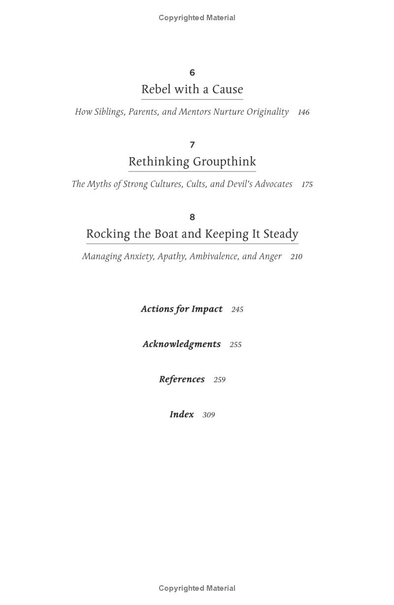 originals: how non-conformists move the world