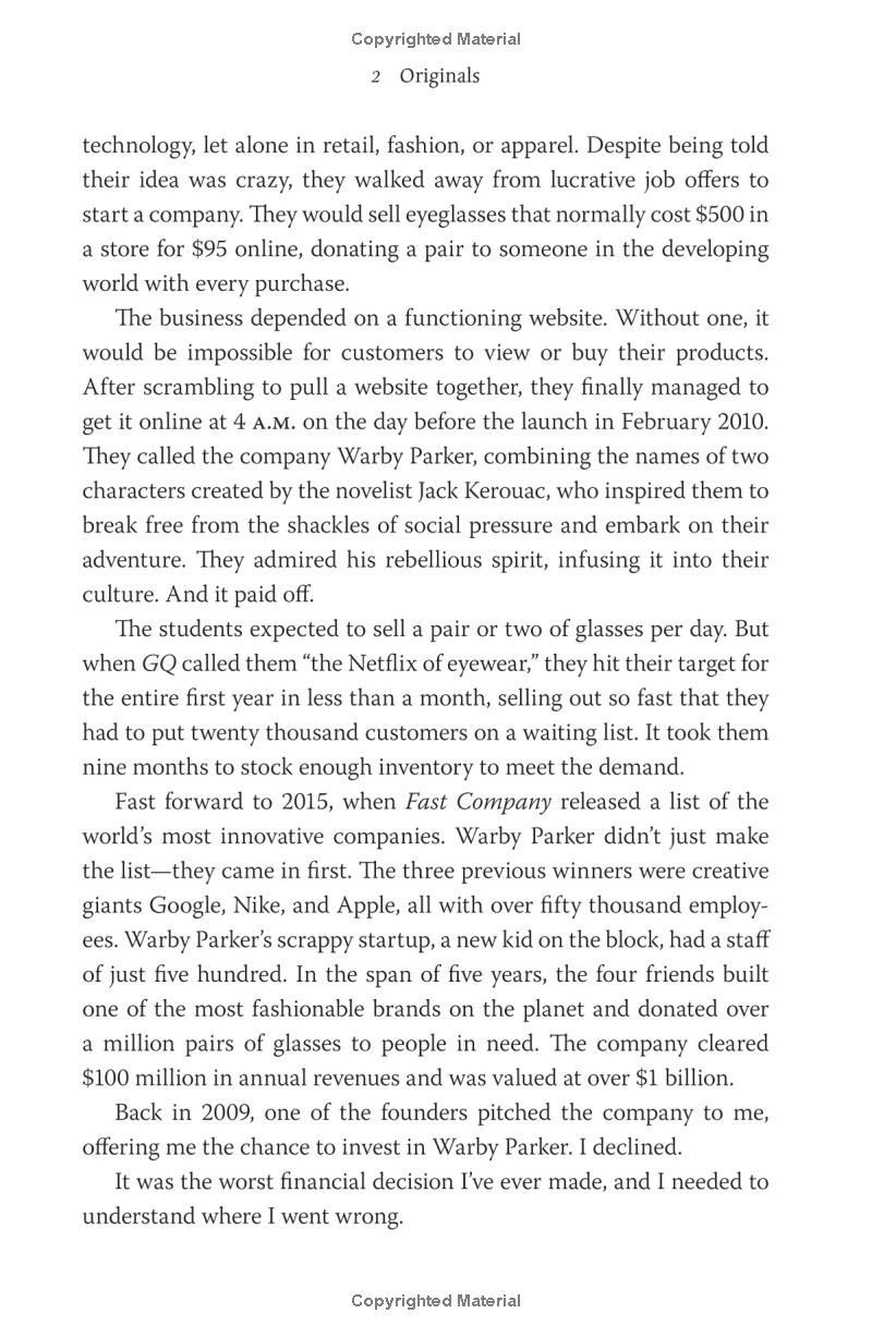 originals: how non-conformists move the world