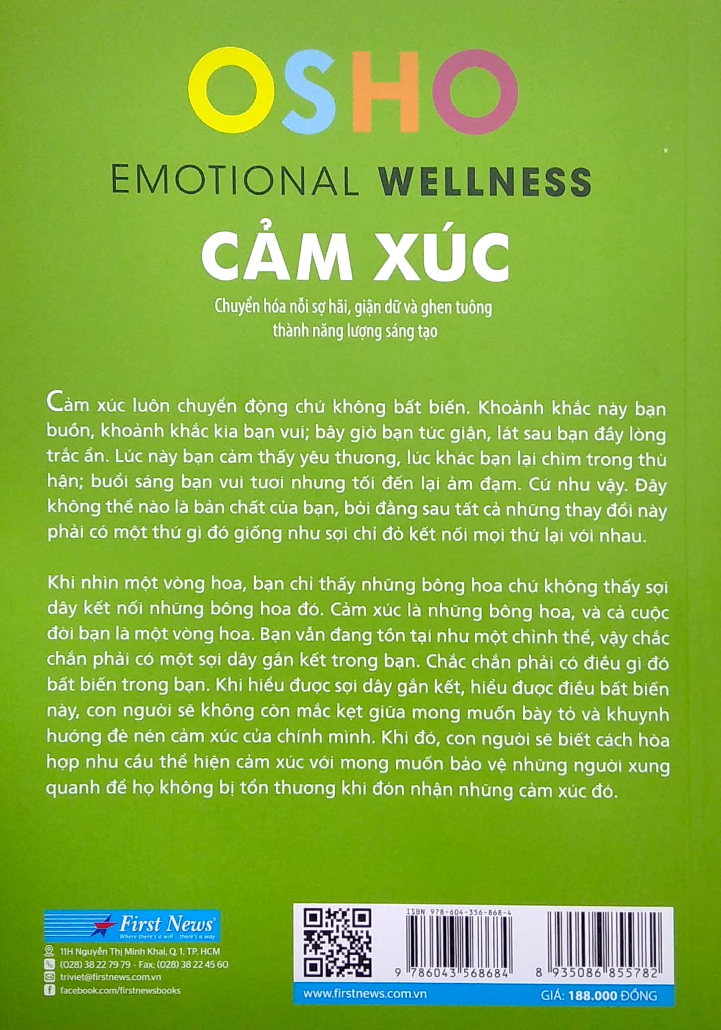 osho - cảm xúc - chuyển hóa nỗi sợ hãi, giận dữ và ghen tuông thành năng lượng sáng tạo