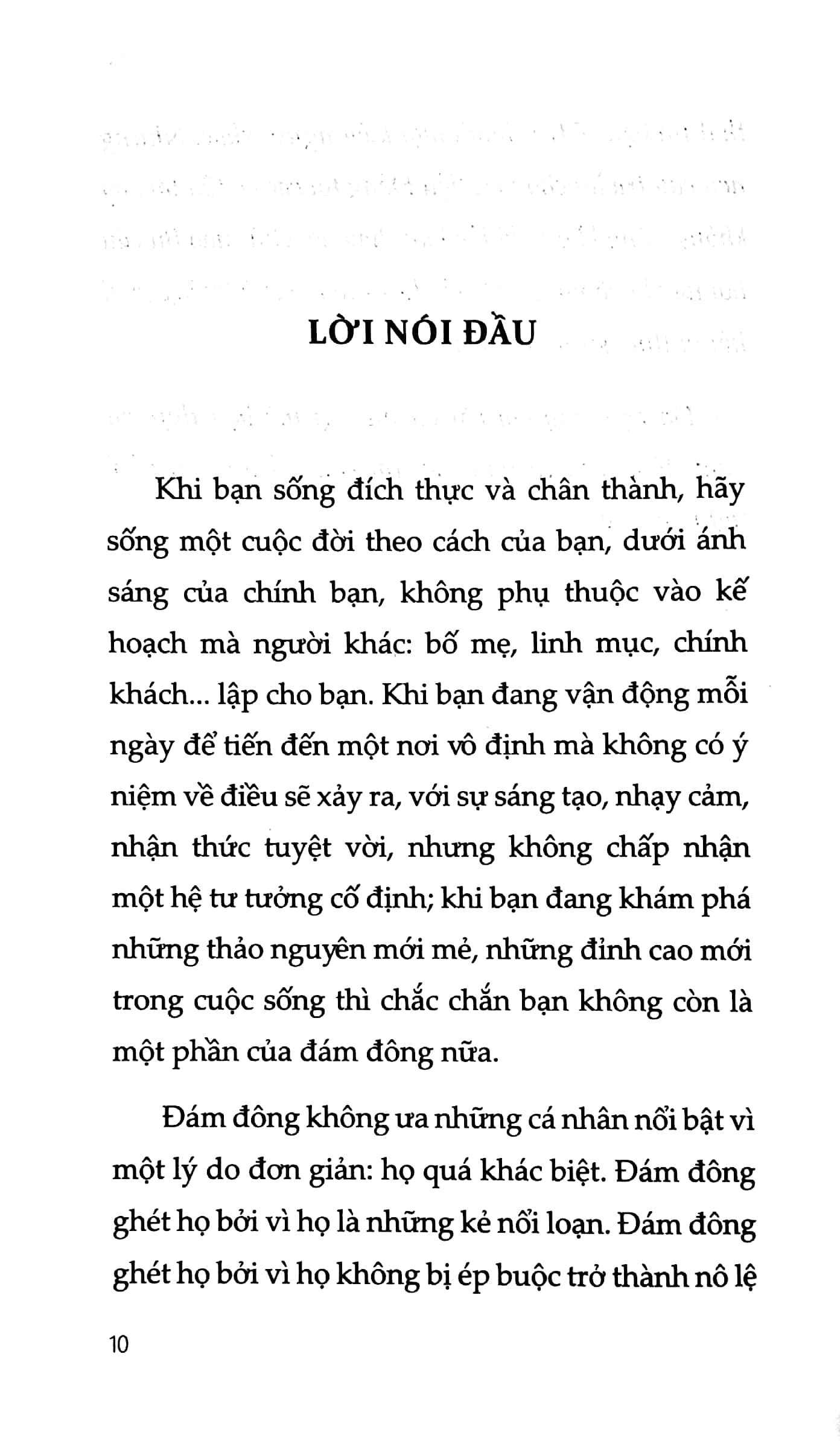 osho - giác ngộ - đừng để chân lý của ai đó trở thành triết lý của bạn