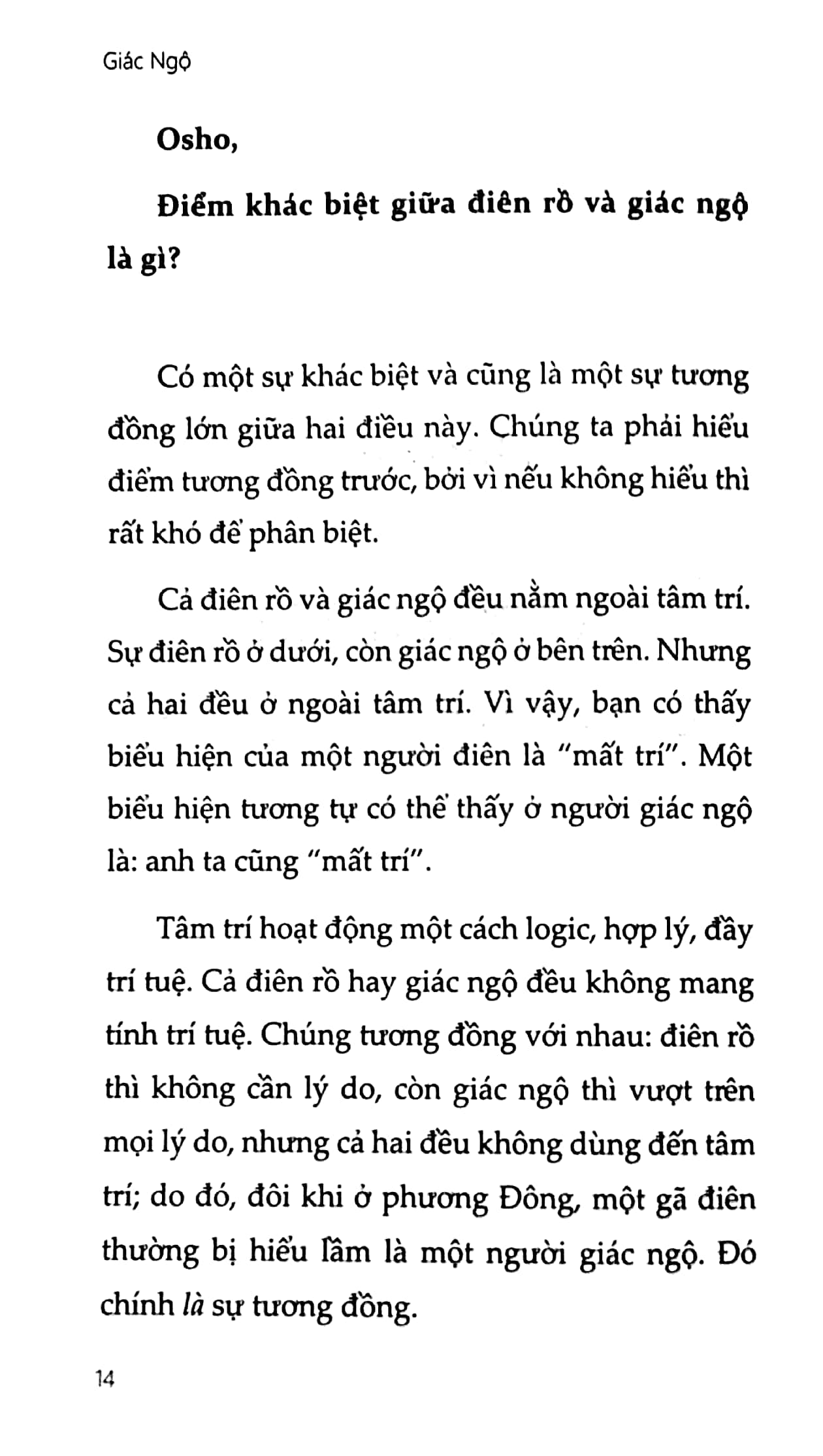 osho - giác ngộ - đừng để chân lý của ai đó trở thành triết lý của bạn