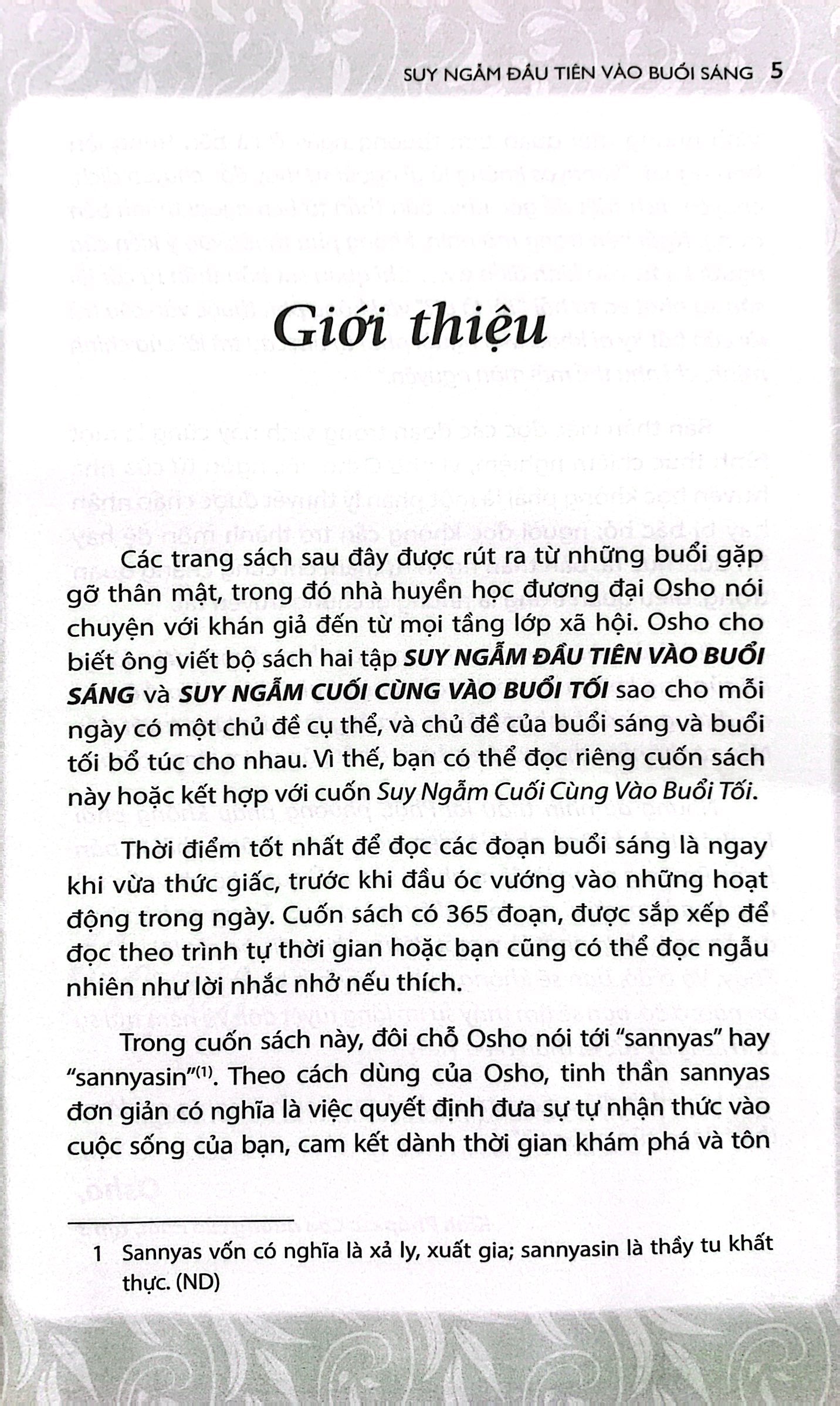 osho - suy ngẫm đầu tiên vào buổi sáng - 365 khoảnh khắc thăng hoa cho ngày mới tỉnh thức (tái bản 2022)