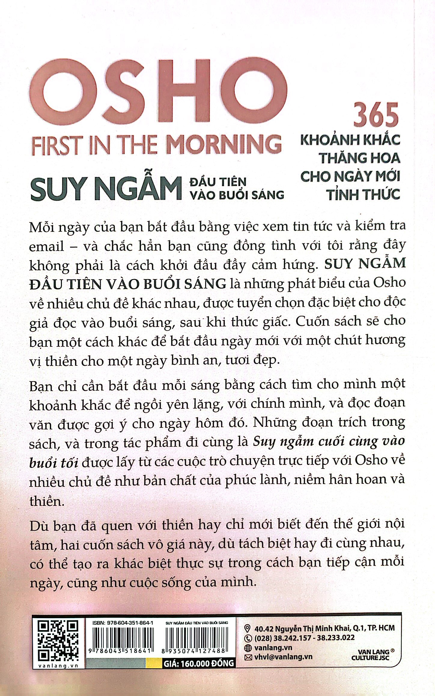 osho - suy ngẫm đầu tiên vào buổi sáng - 365 khoảnh khắc thăng hoa cho ngày mới tỉnh thức (tái bản 2022)