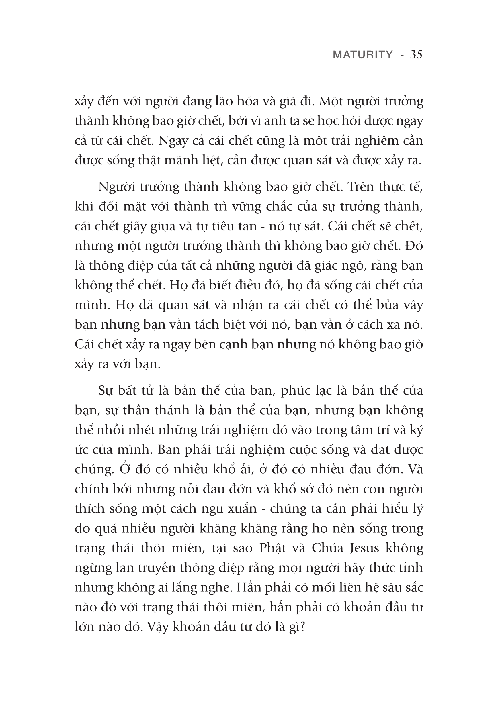 osho - trưởng thành - chạm tới bầu trời nội tâm của bạn