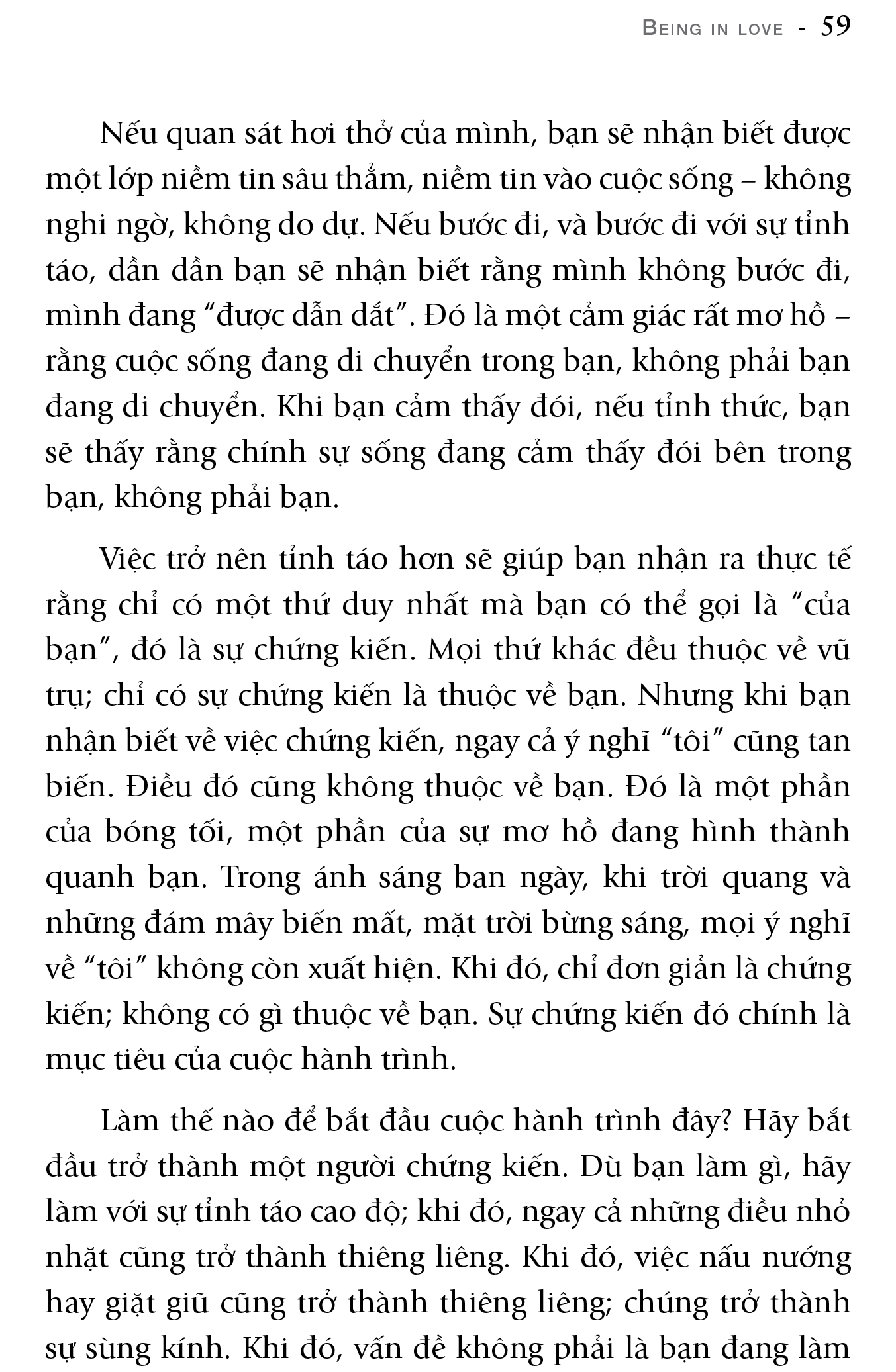 osho - yêu - being in love
