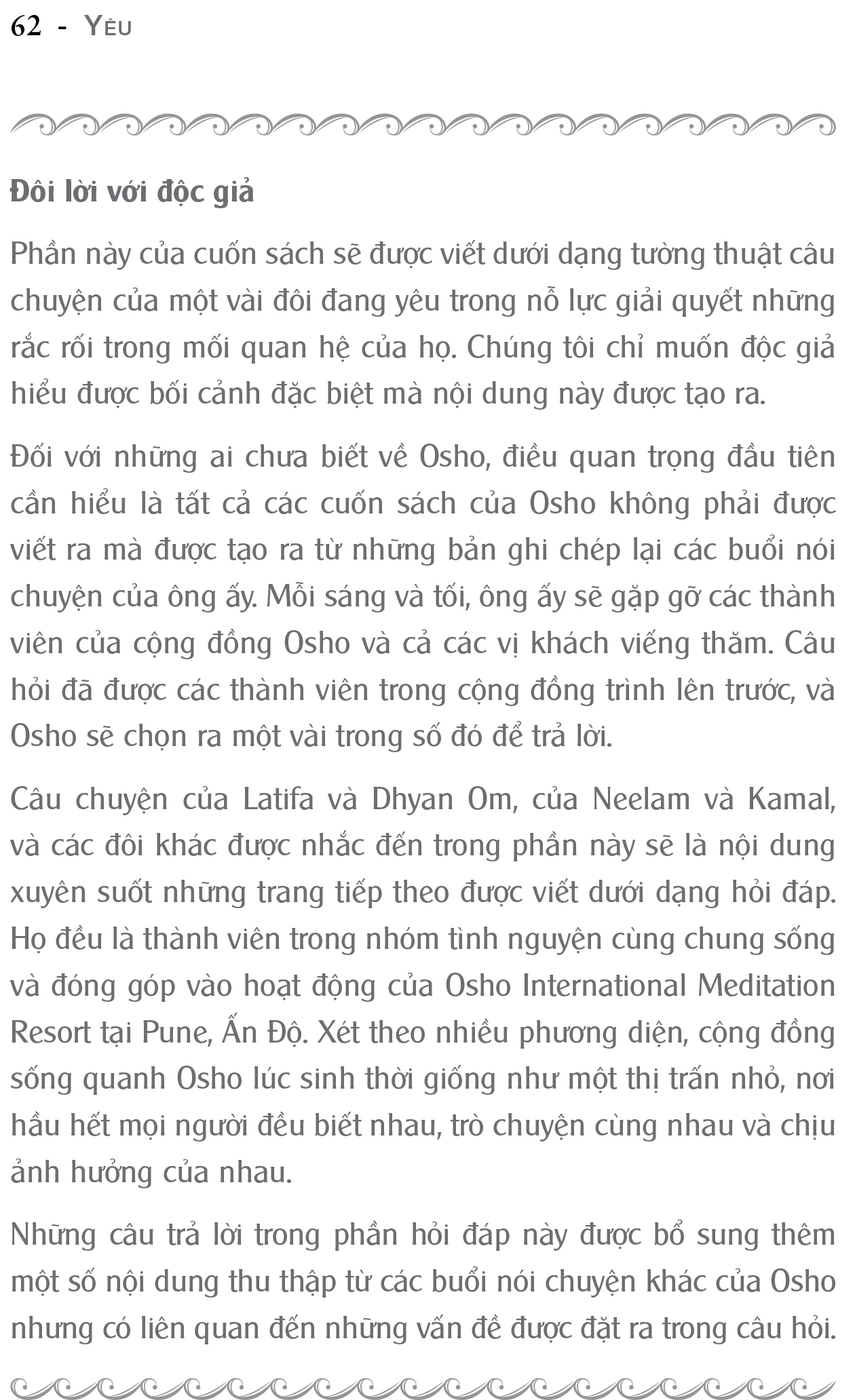 osho - yêu - being in love