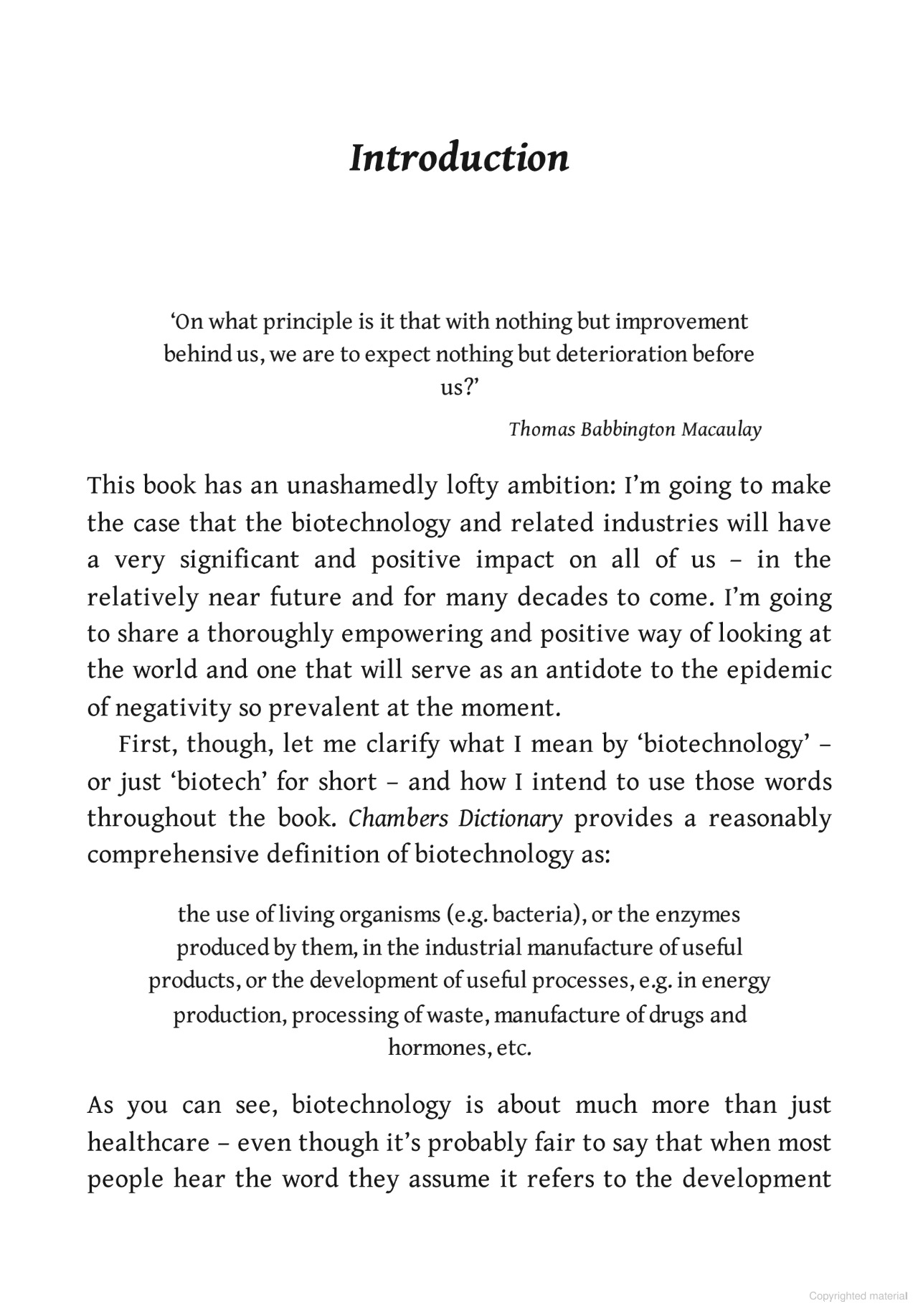 Our Future Is Biotech