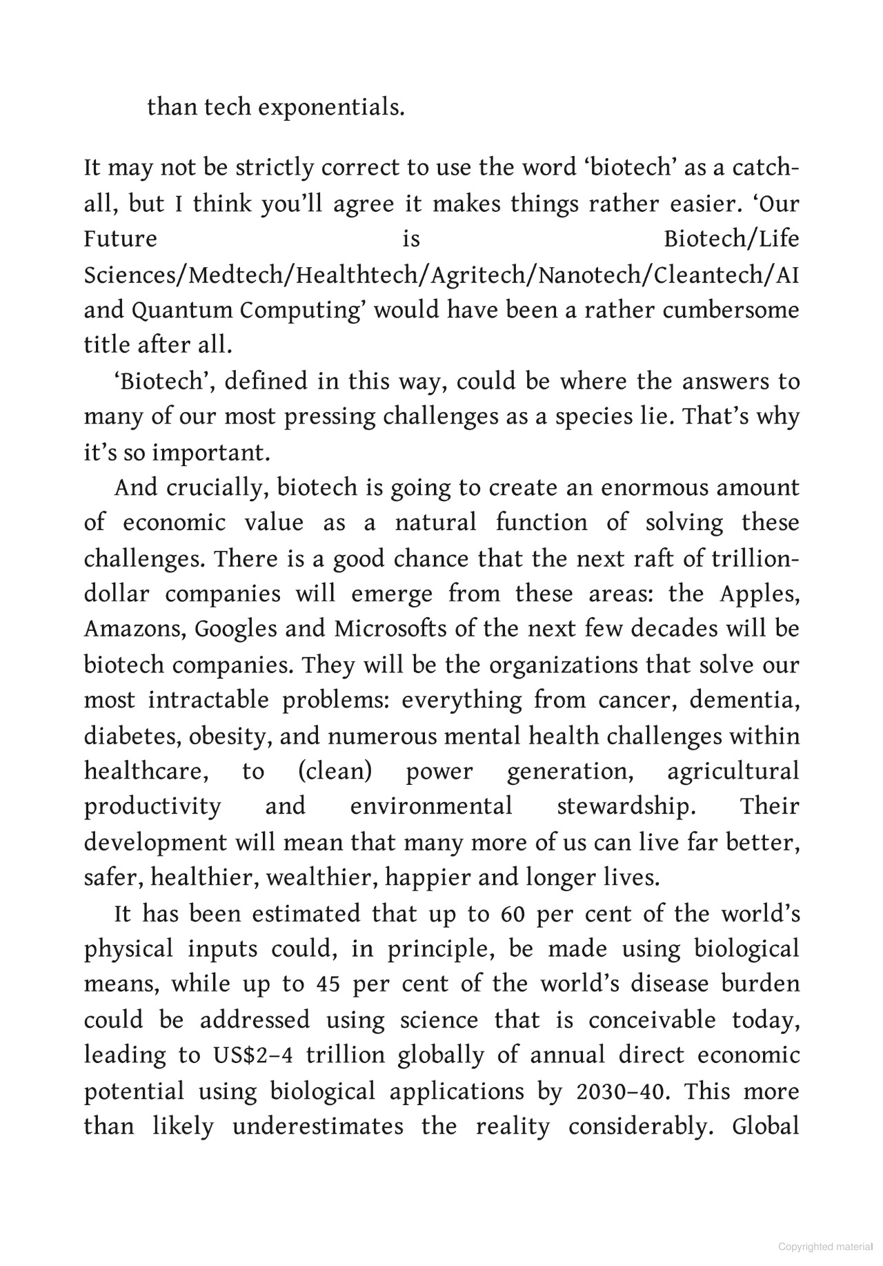 Our Future Is Biotech