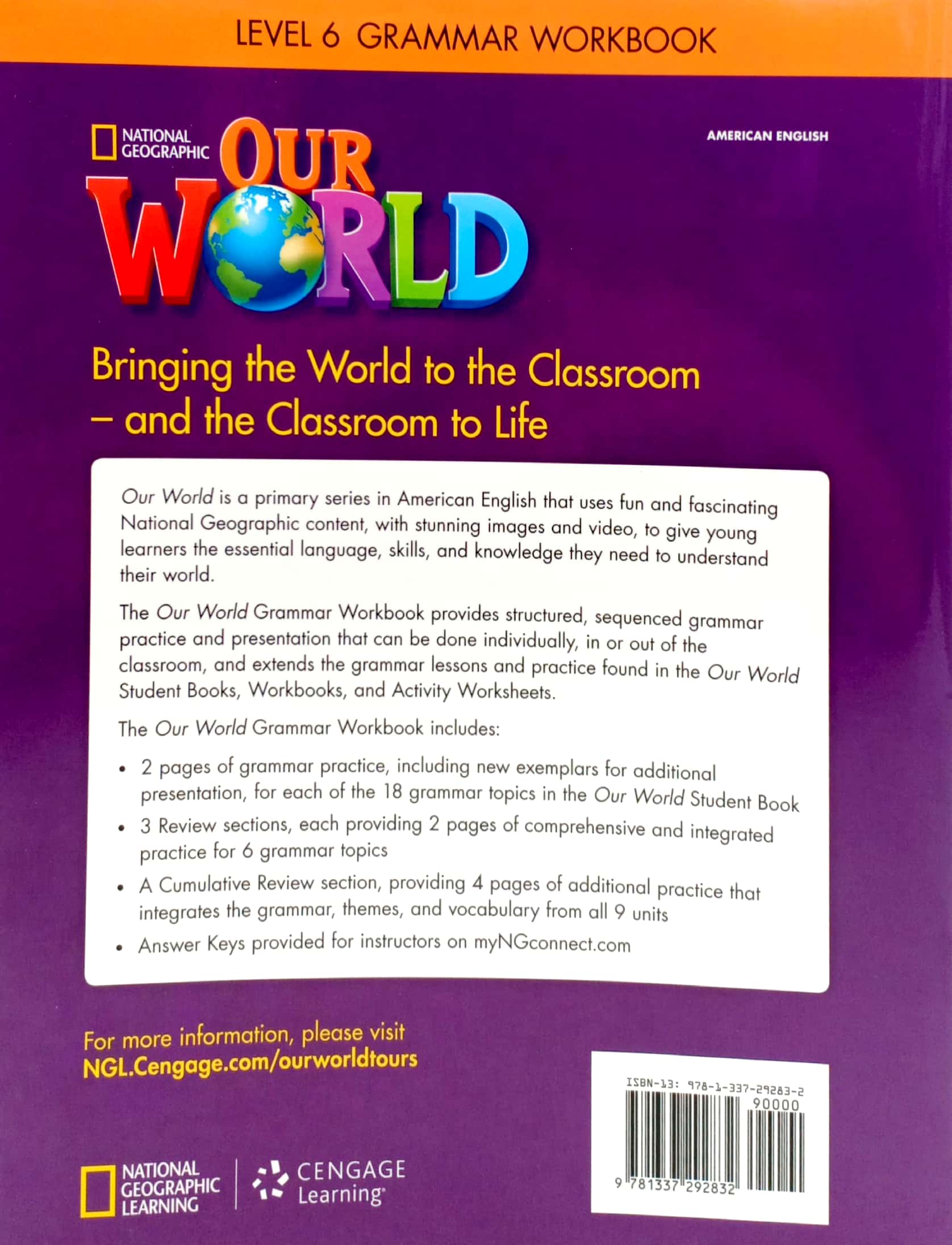 our world 6: grammar workbook