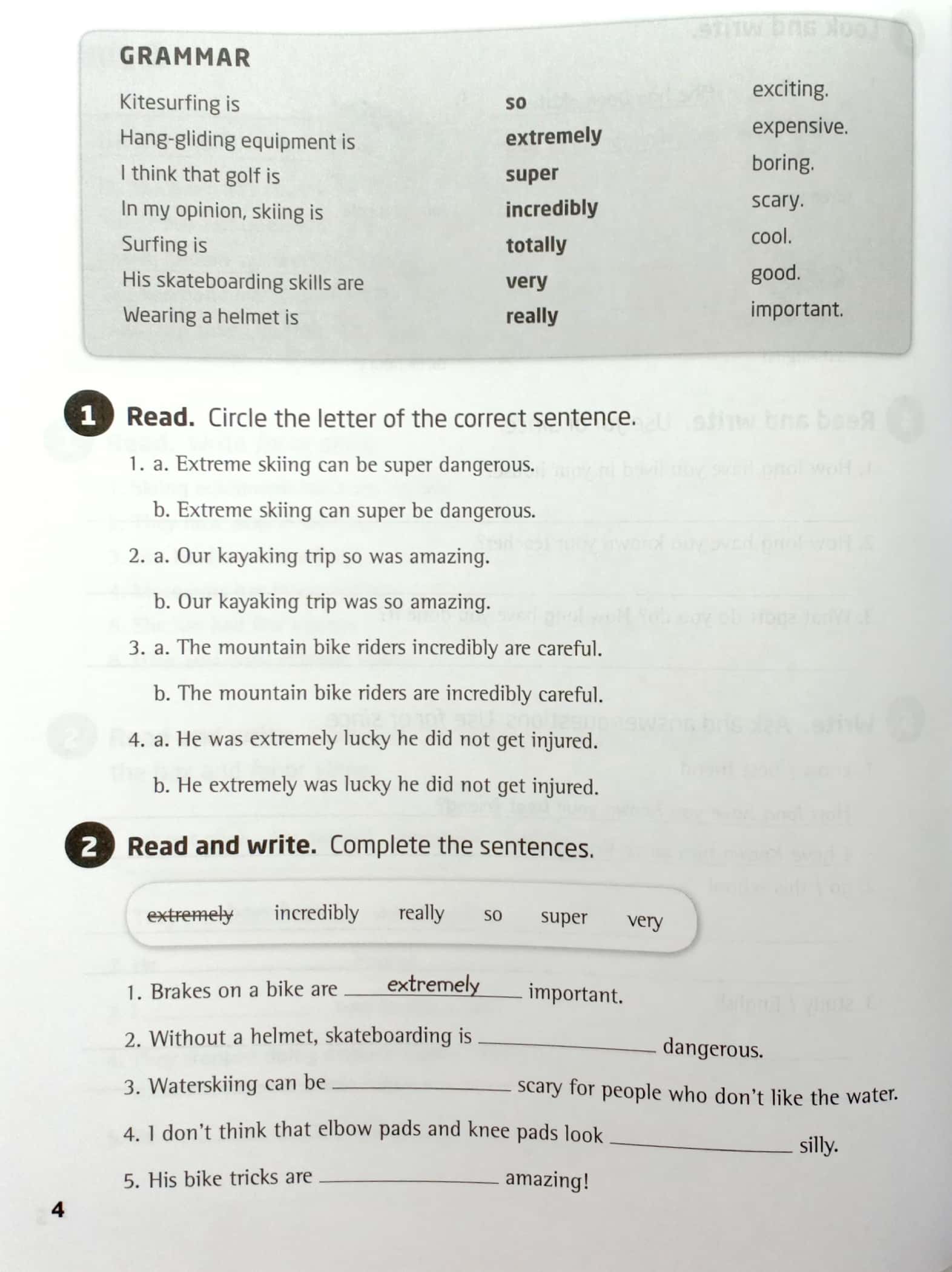 our world 6: grammar workbook