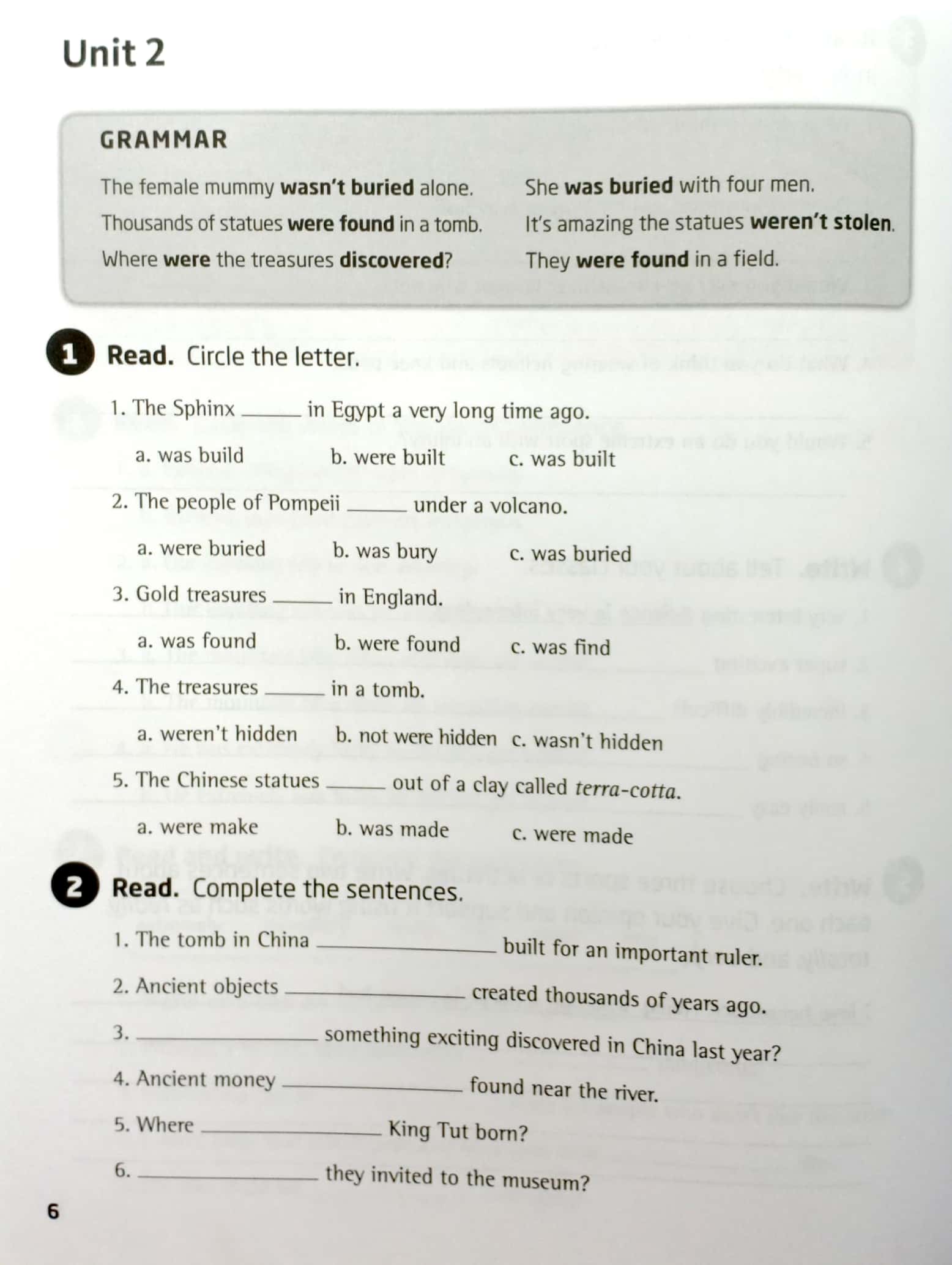 our world 6: grammar workbook