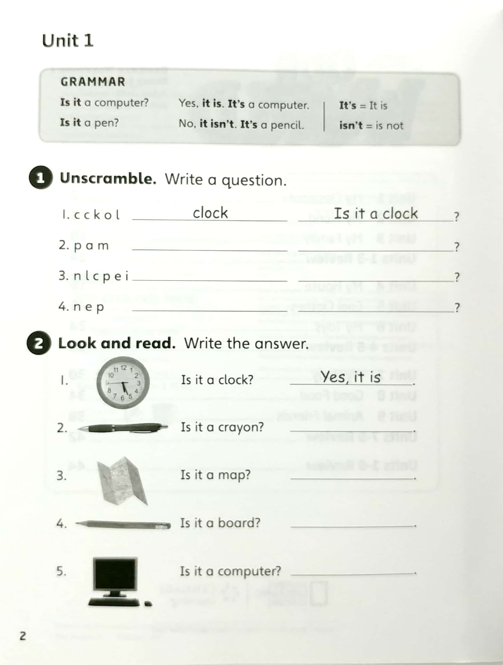 our world ame 1 grammar workbook