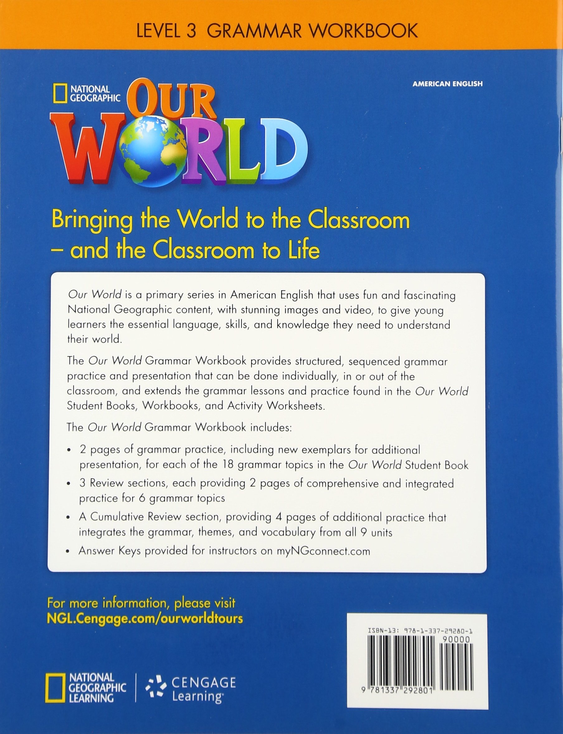 our world ame 3: grammar workbook