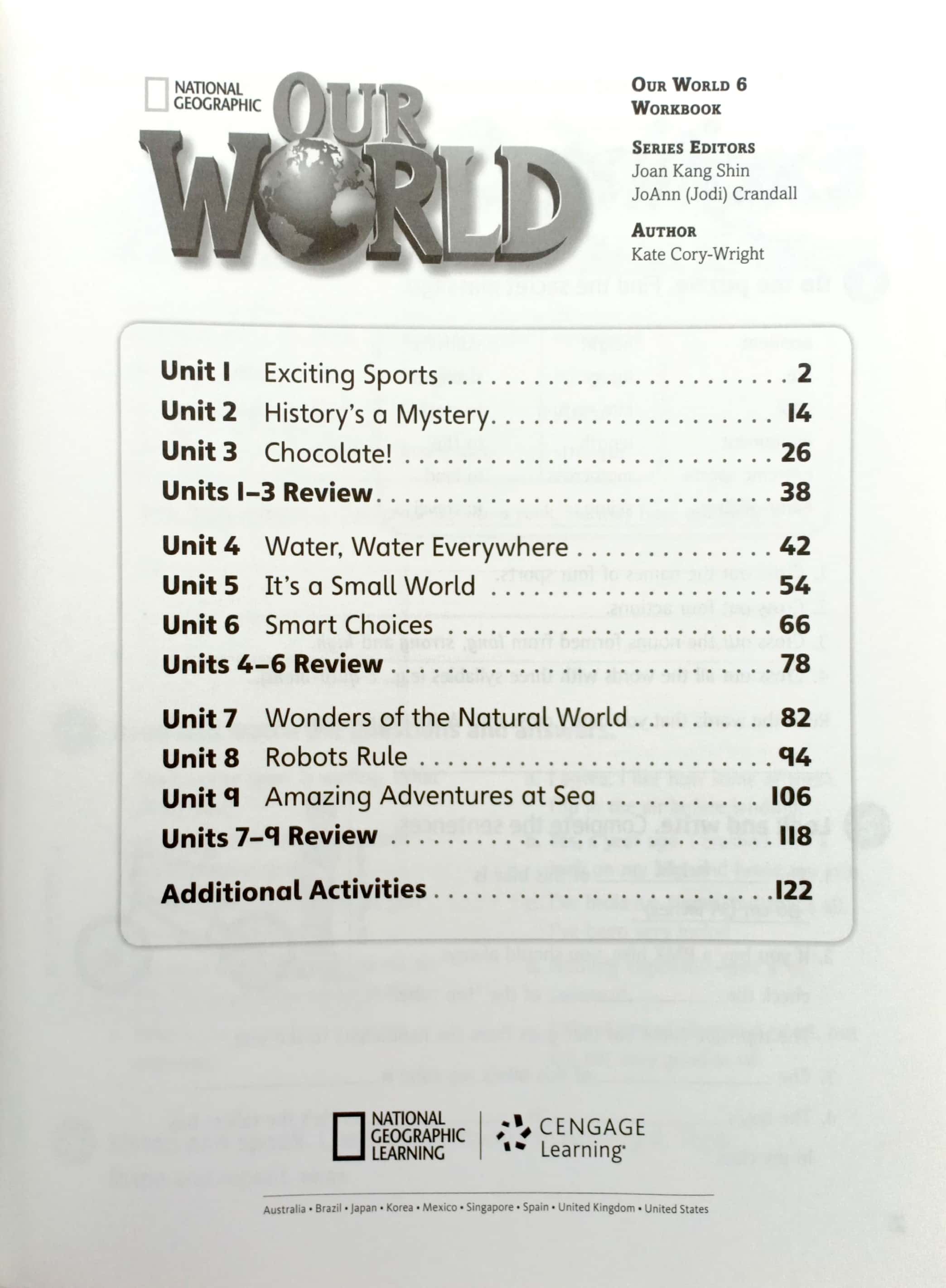 our world ame 6 workbook