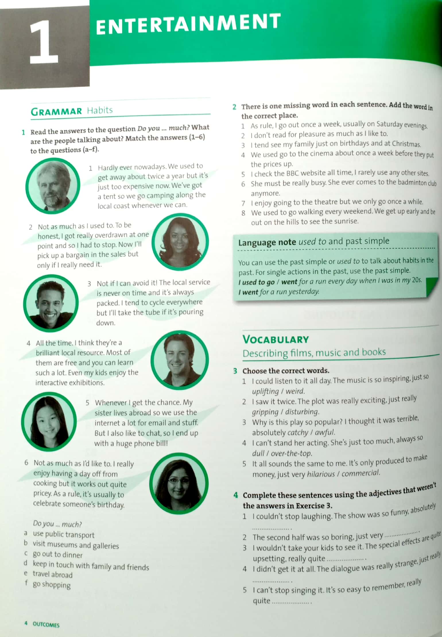 outcomes upper intermediate: workbook