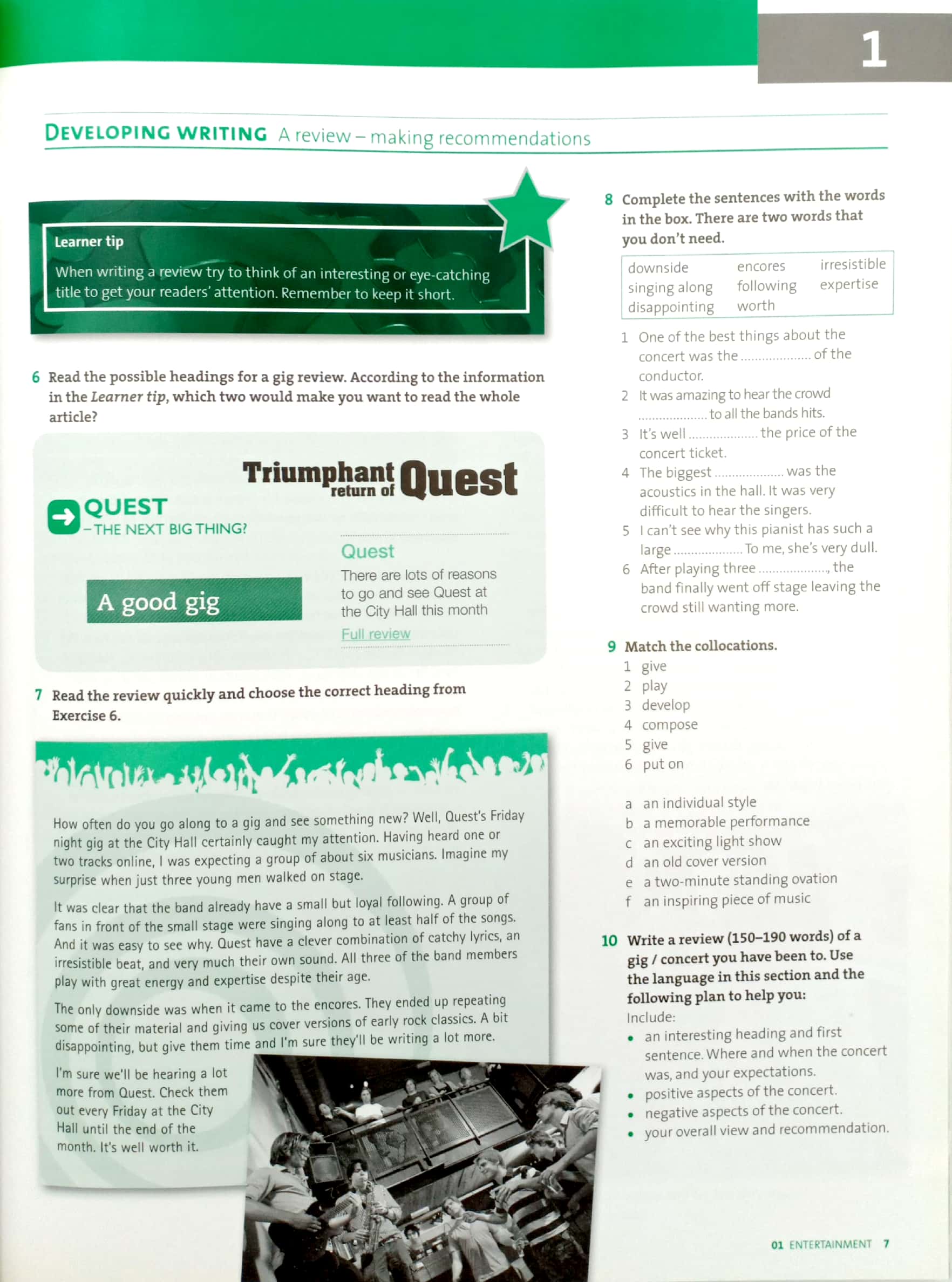 outcomes upper intermediate: workbook