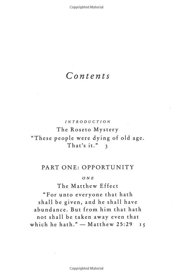 outliers - the story of success