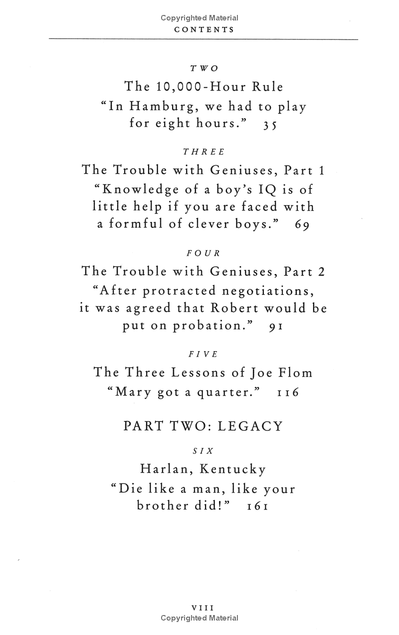 outliers - the story of success