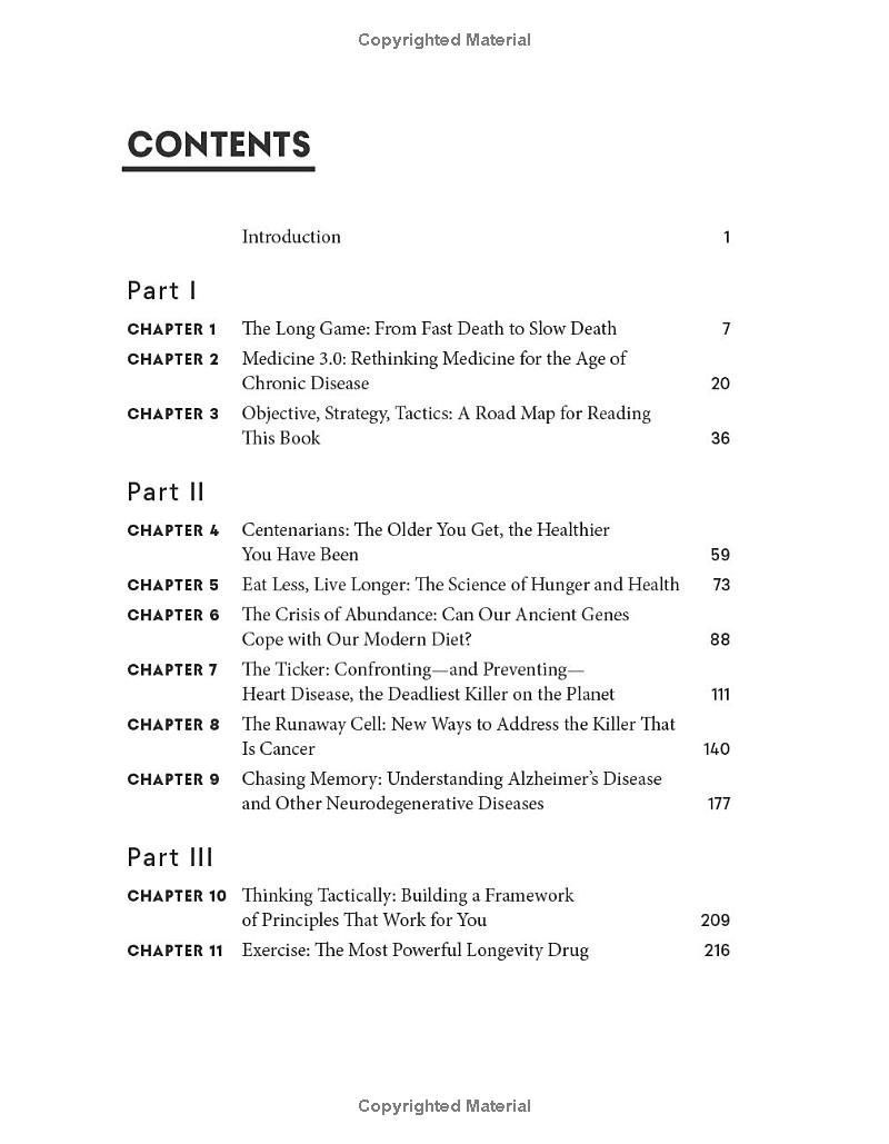 outlive - the science and art of longevity