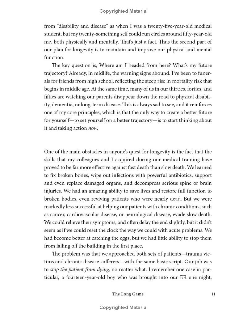 outlive - the science and art of longevity