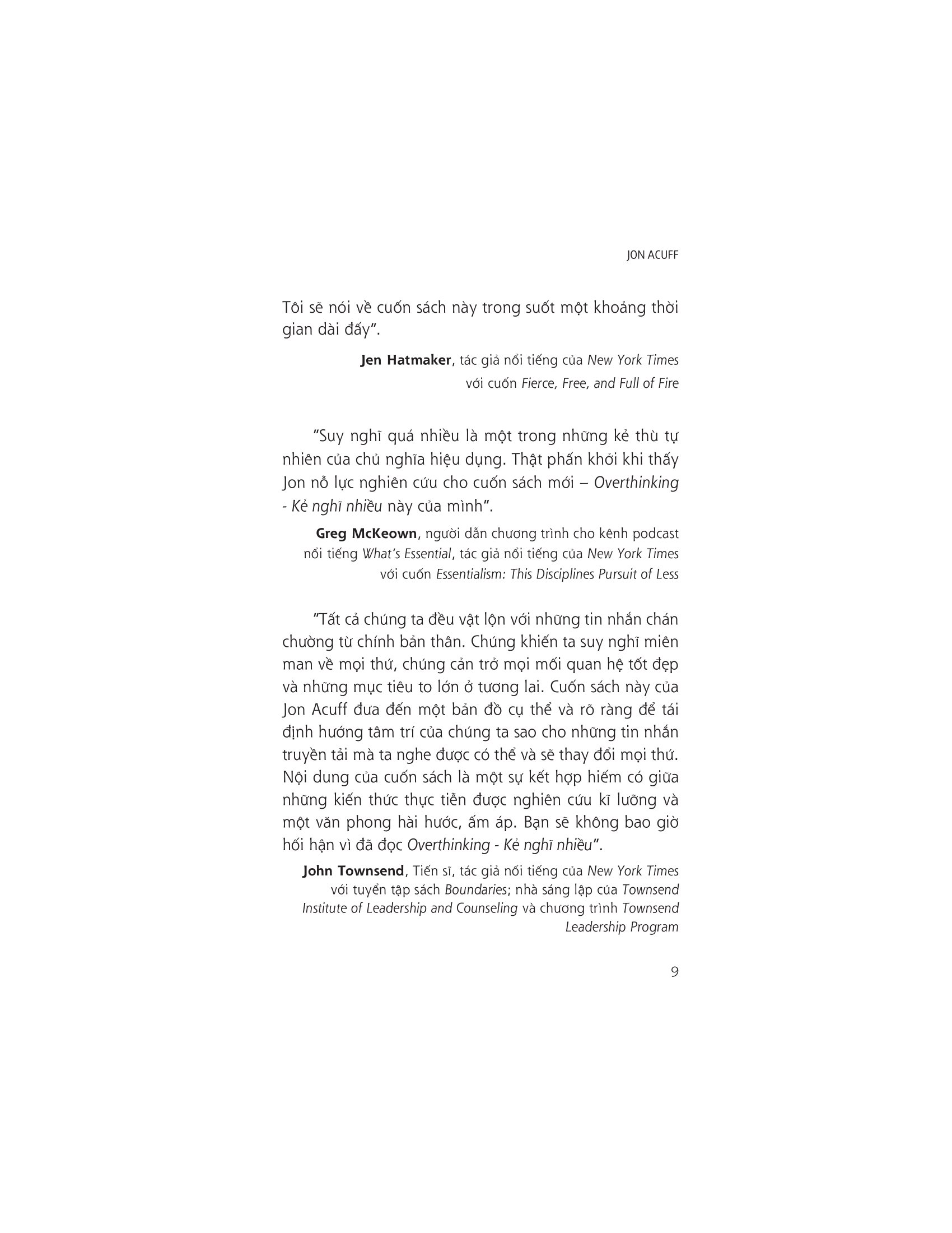 overthinking - kẻ nghĩ nhiều