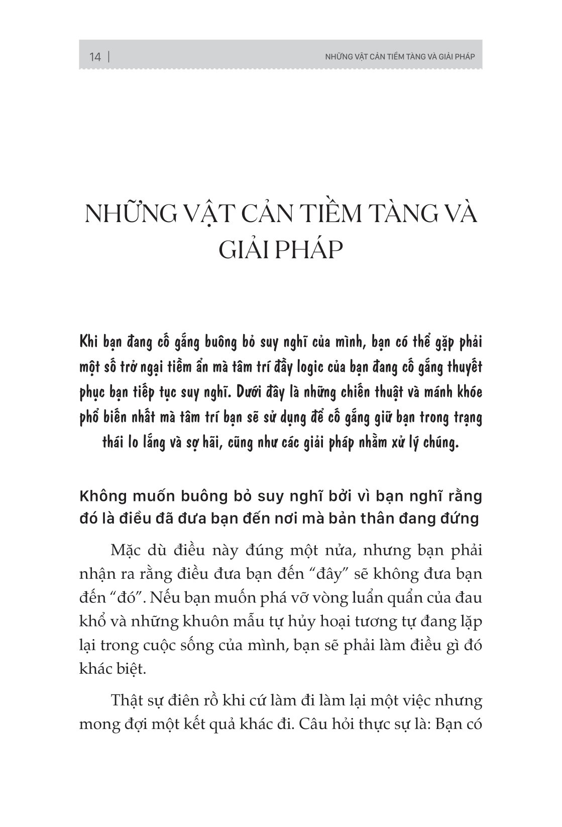 overthinking: loại bỏ bệnh lo âu và suy nghĩ quá nhiều