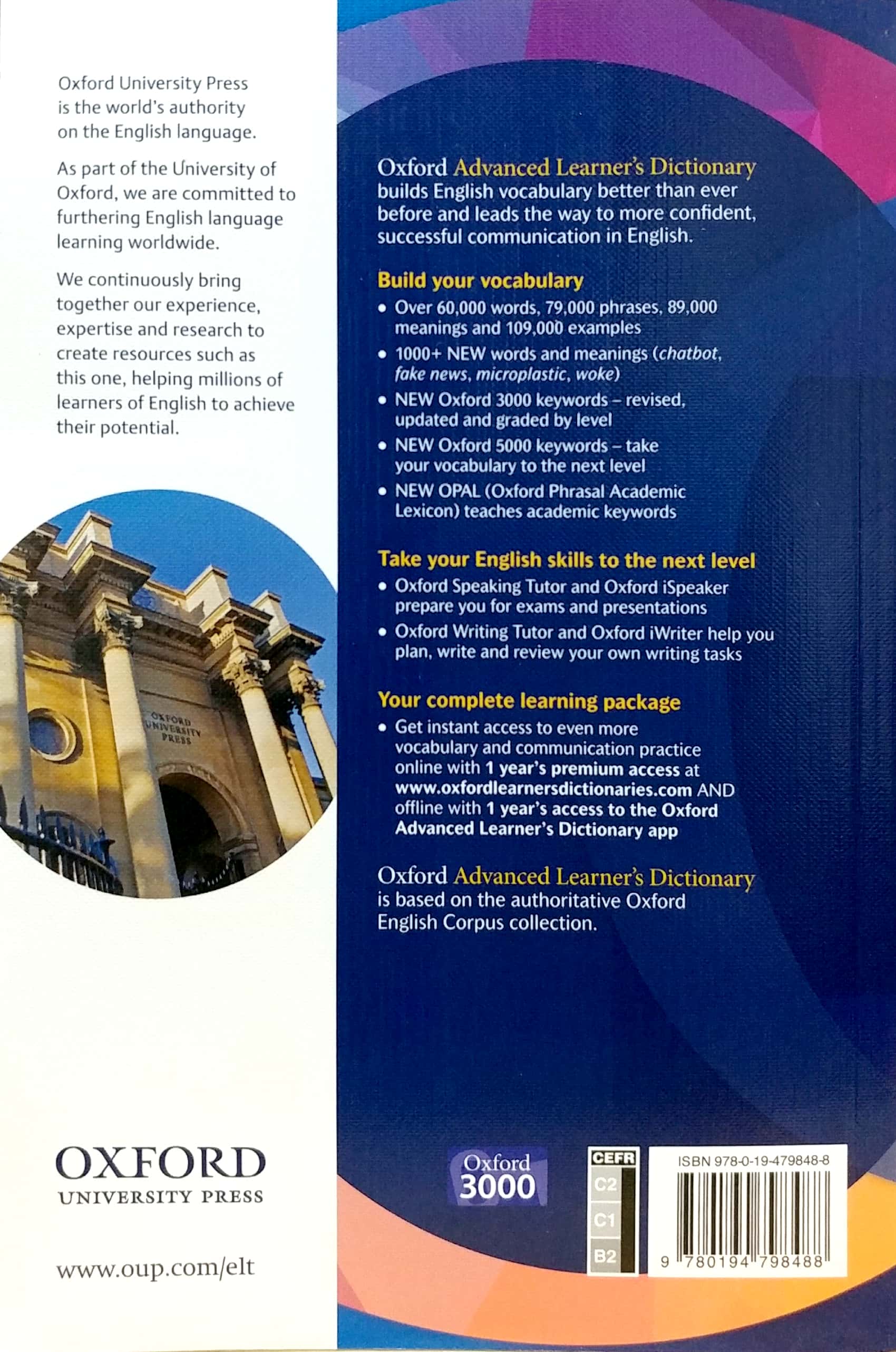 oxford advanced learner's dictionary: paperback - 10th edition (with 1 year's access to both premium online and app)