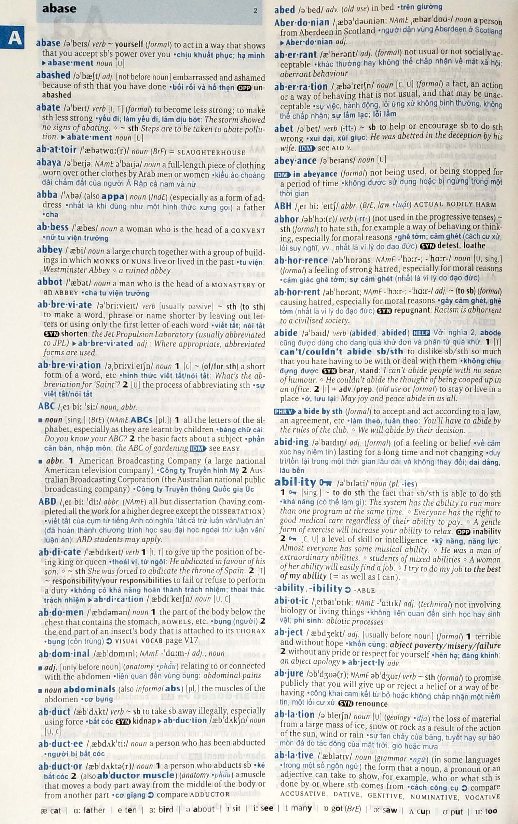 oxford advanced learner's dictionary with vietnamese translation (hardback)