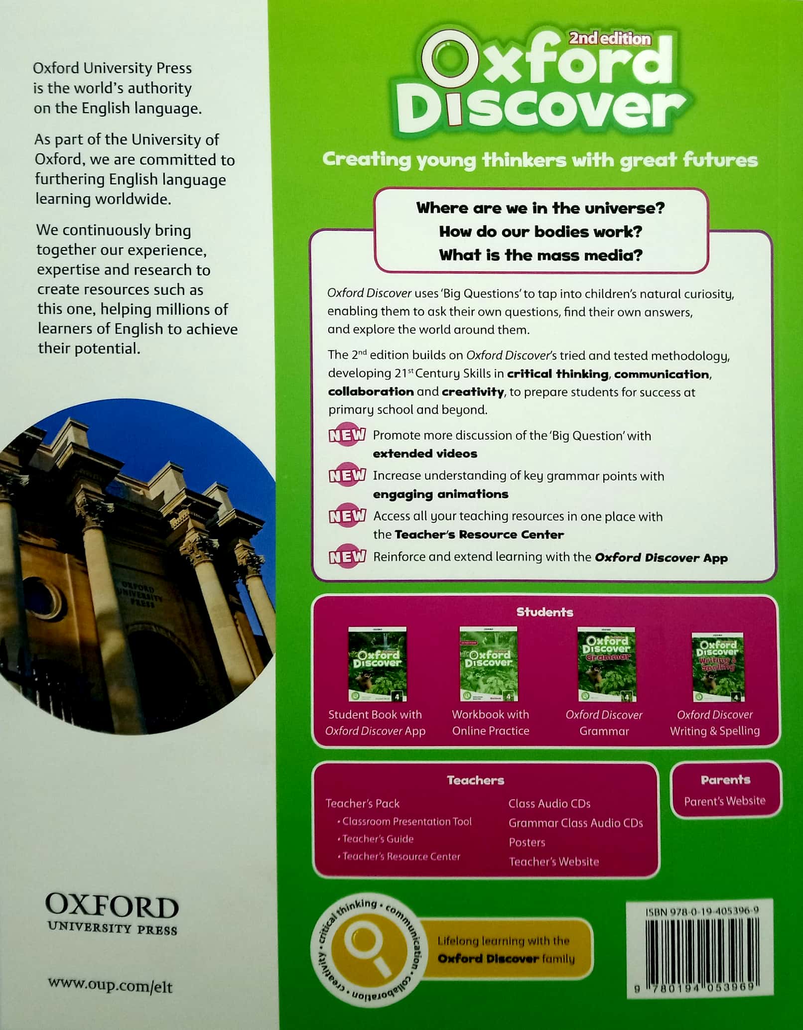 oxford discover: level 4: student book pack