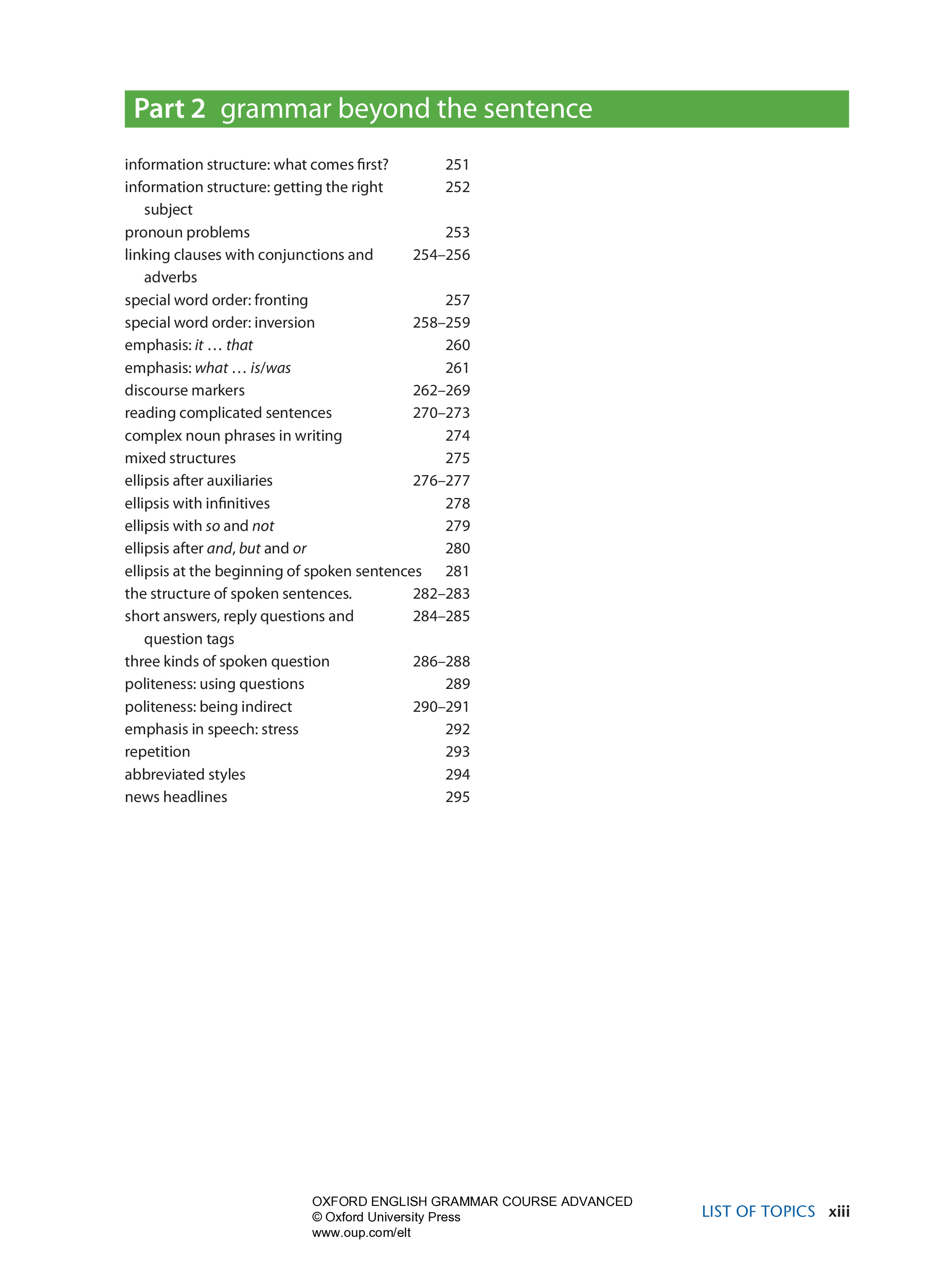oxford english grammar course: advanced: with key