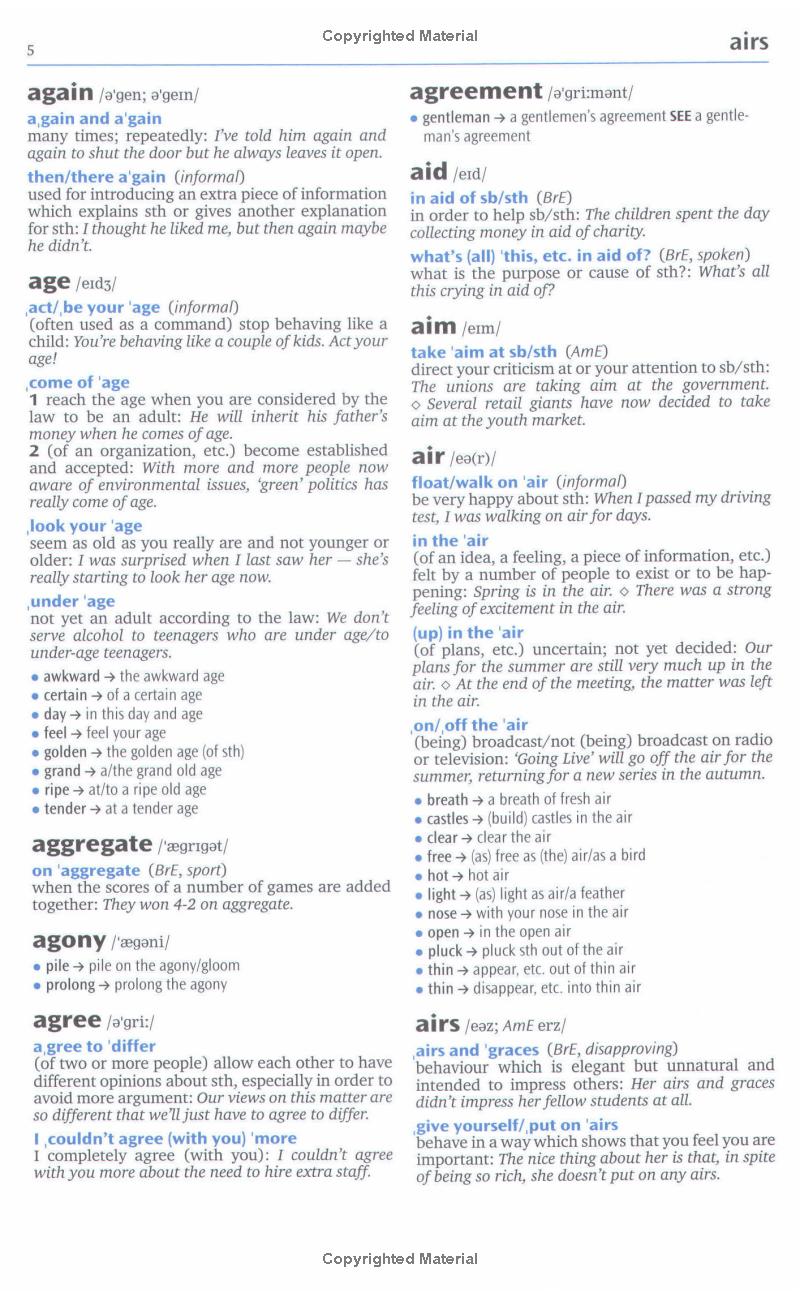 oxford idioms dictionary