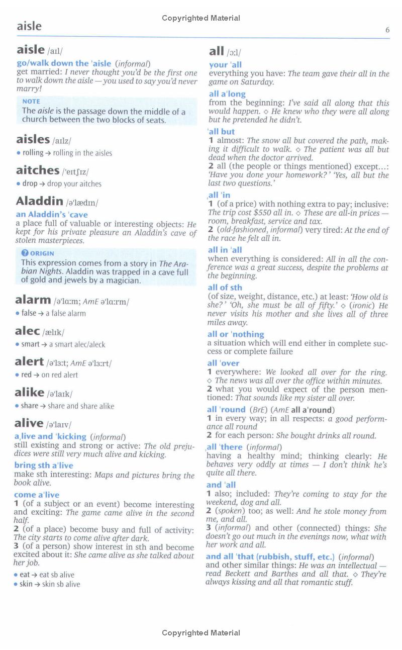 oxford idioms dictionary