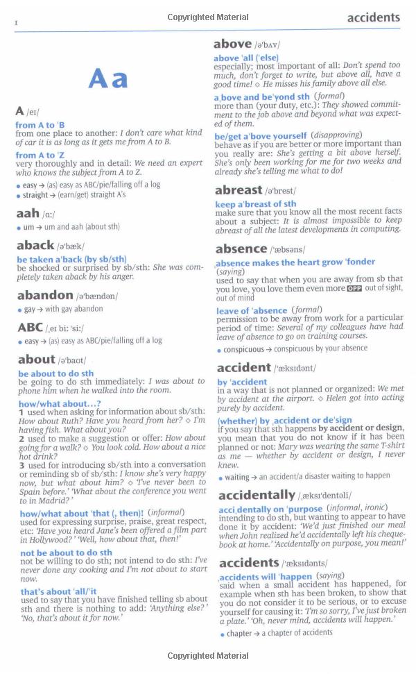 oxford idioms dictionary