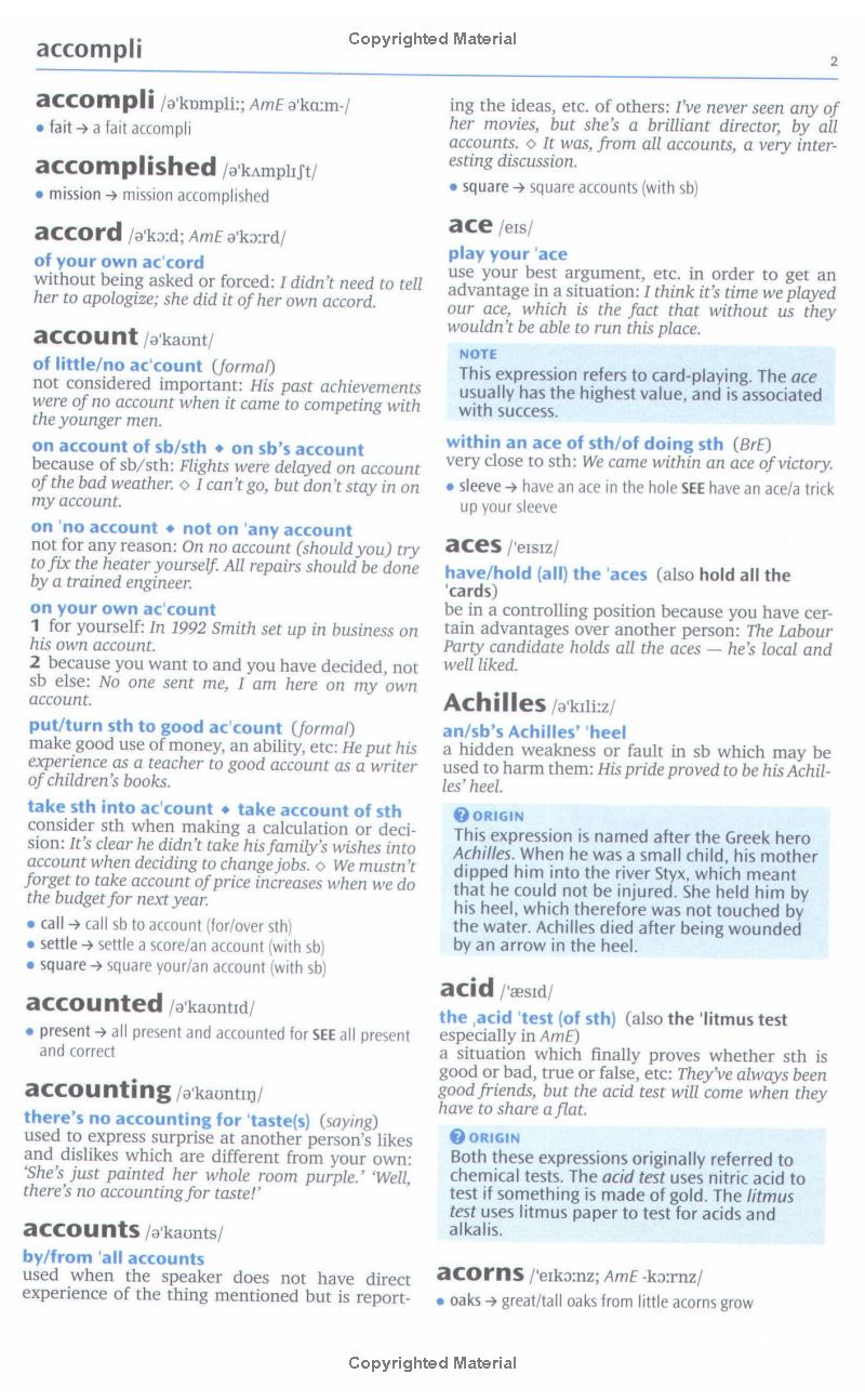 oxford idioms dictionary