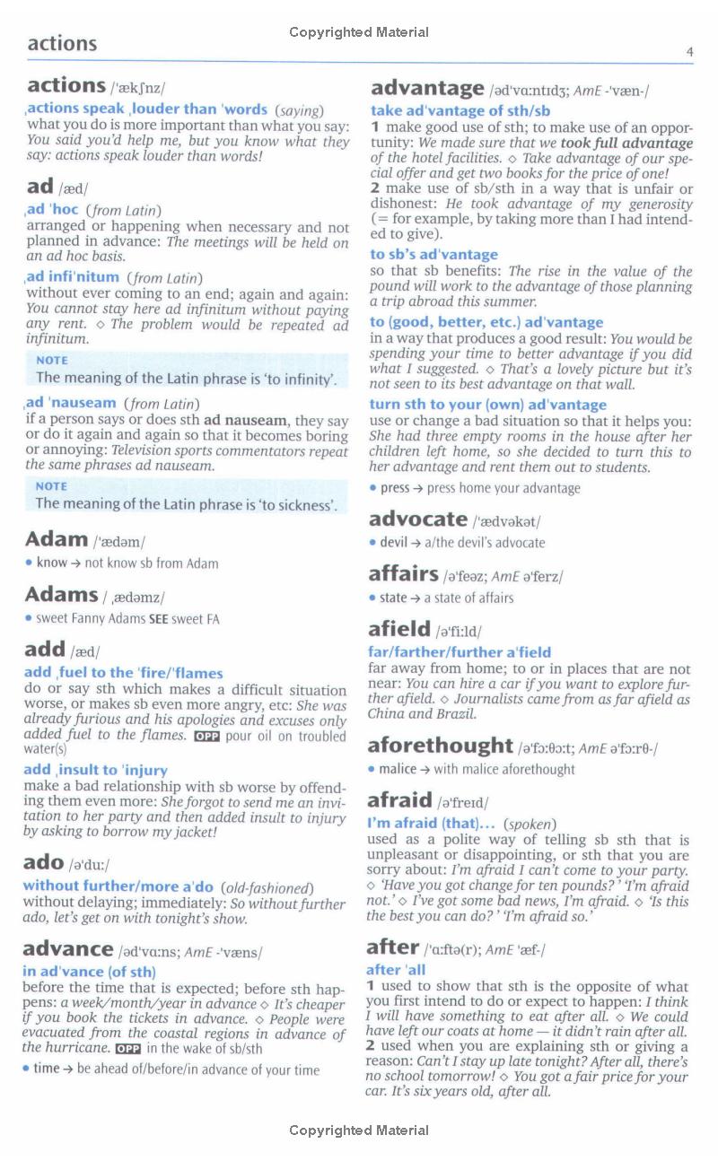 oxford idioms dictionary