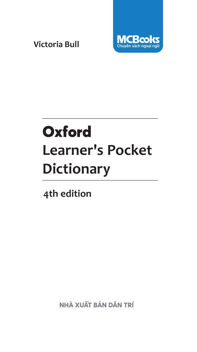 Oxford Learner's Pocket Dictionary - Fourth Edition