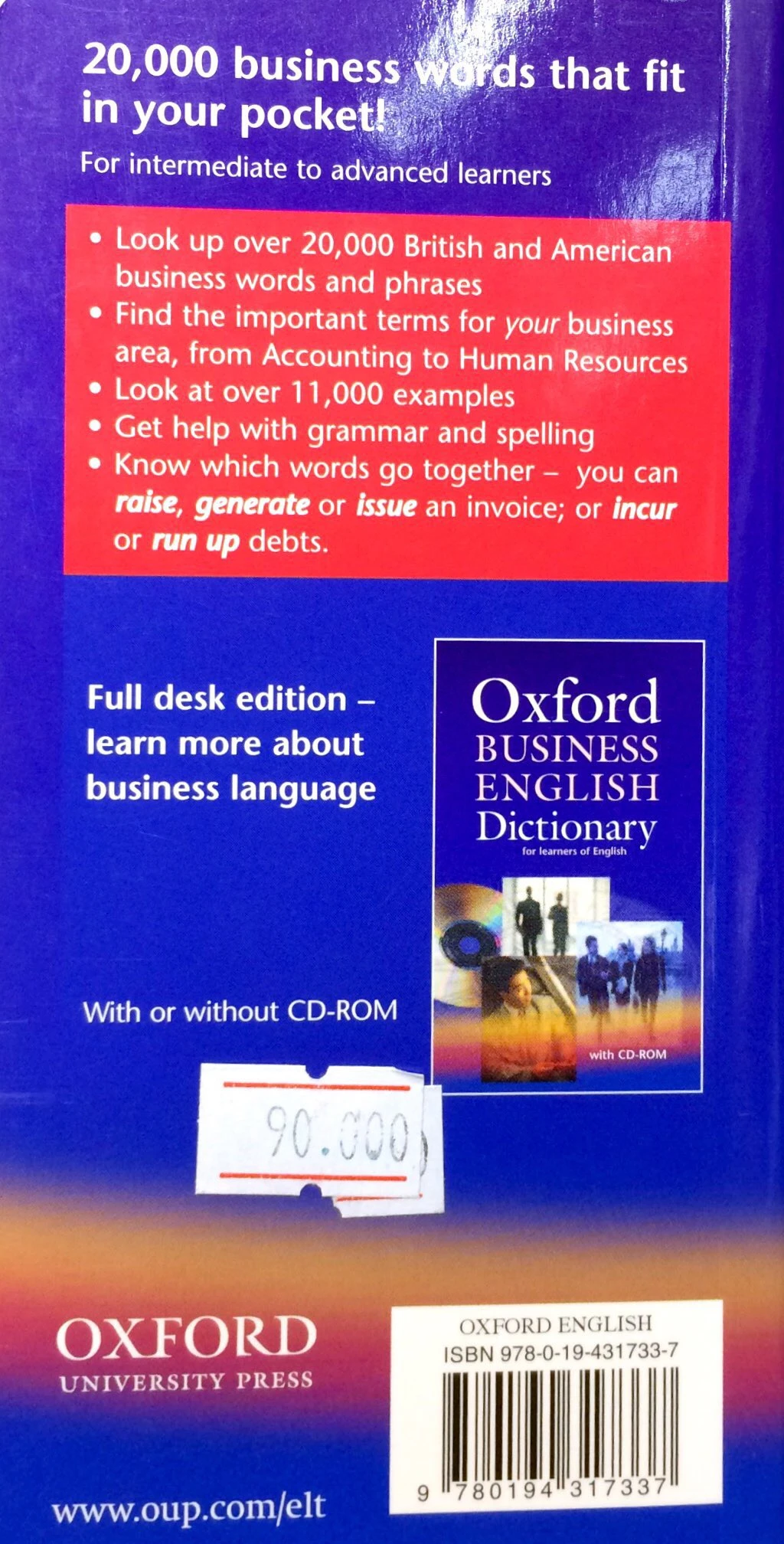 oxford learnerℹs pocket dictionary of business english
