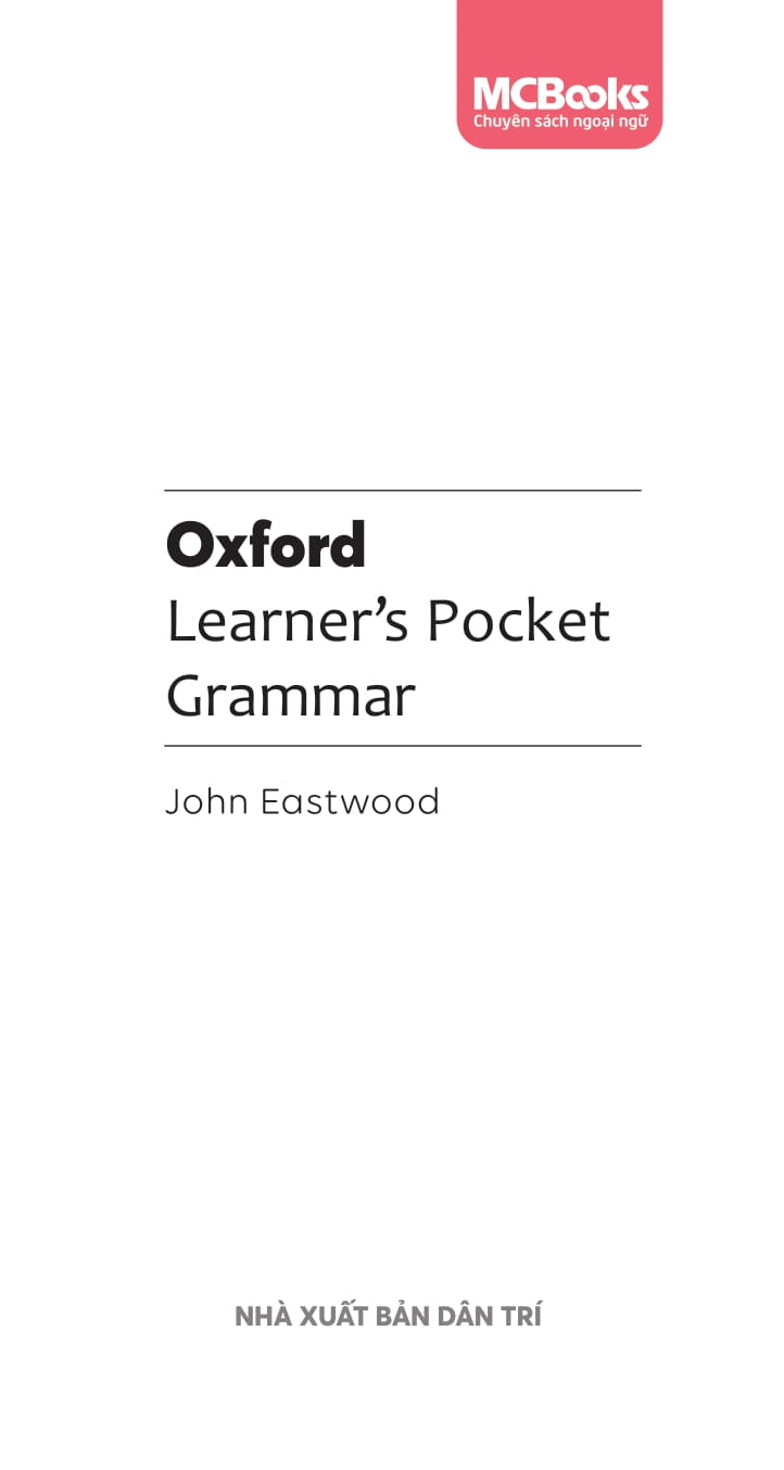 oxford learner's pocket grammar