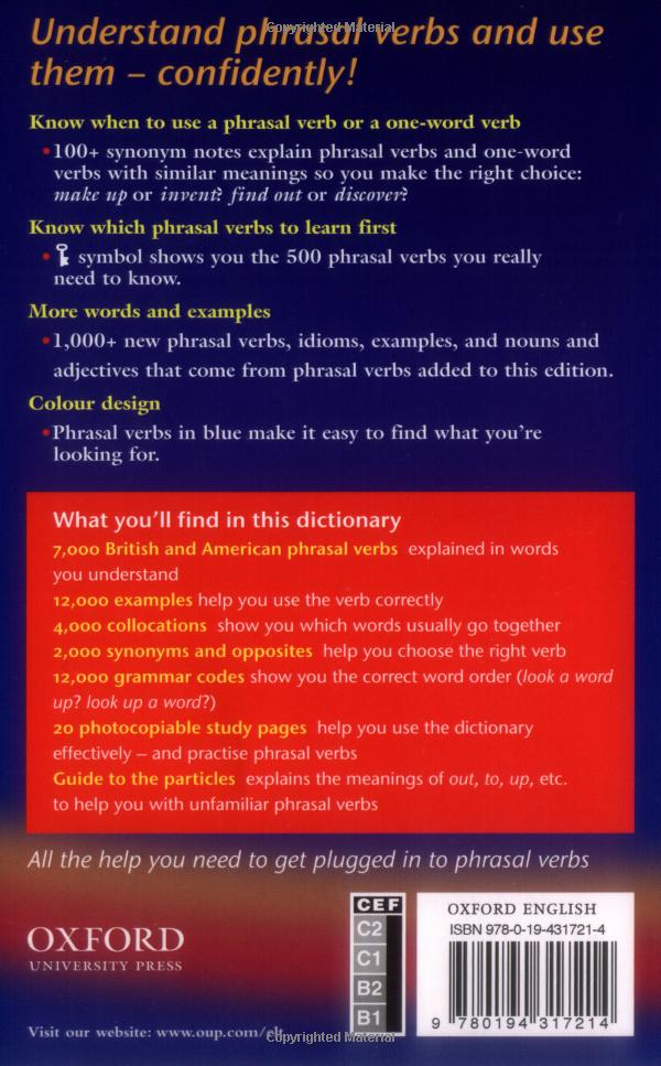 oxford phrasal verbs dictionary