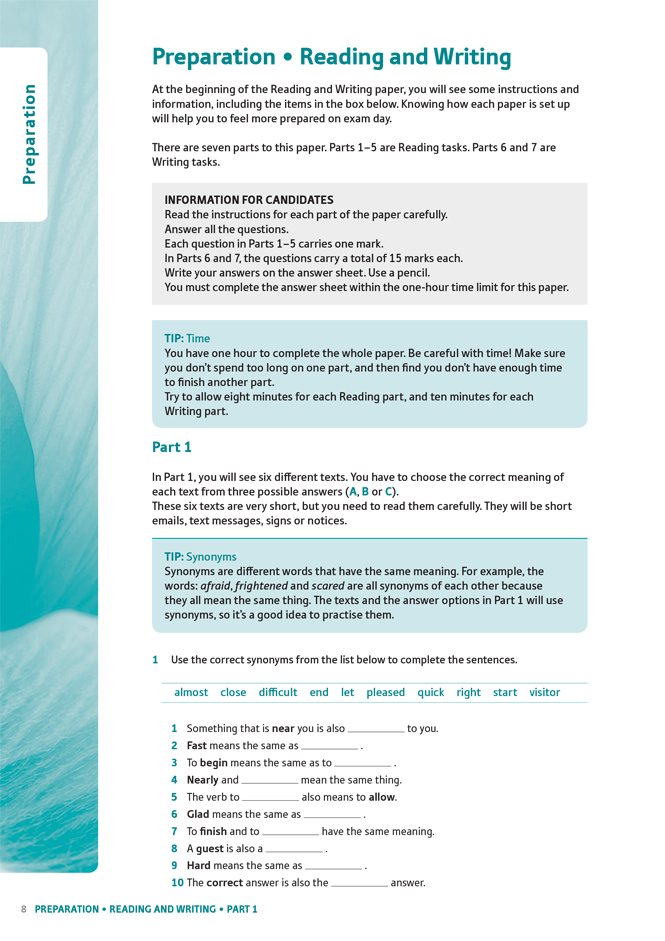oxford preparation and practice for cambridge english: a2 key for schools exam trainer with key