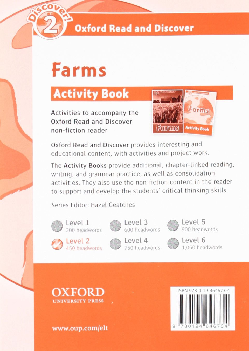 oxford read and discover: level 2: farms activity book