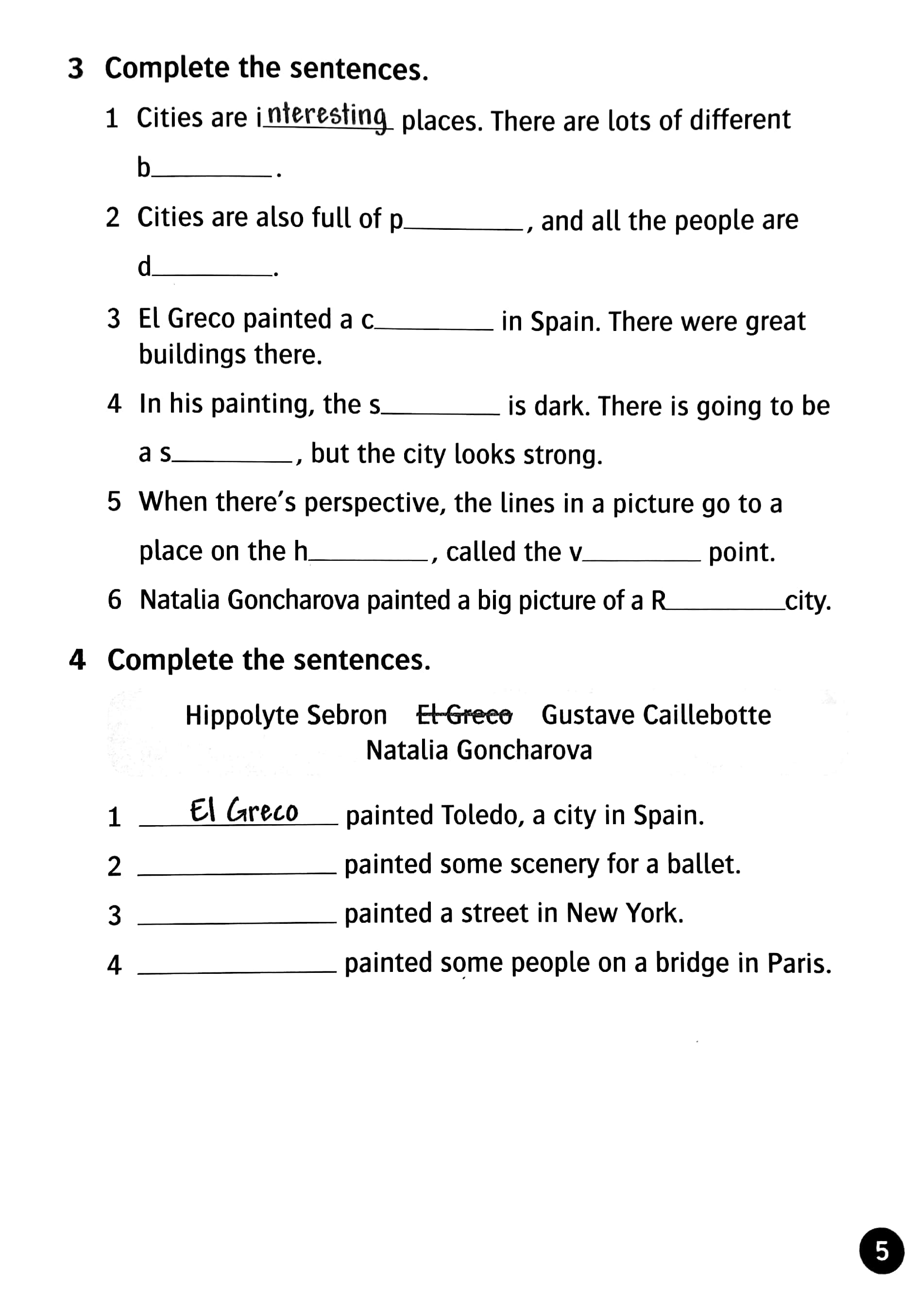 oxford read and discover: level 5: our world in art activity book