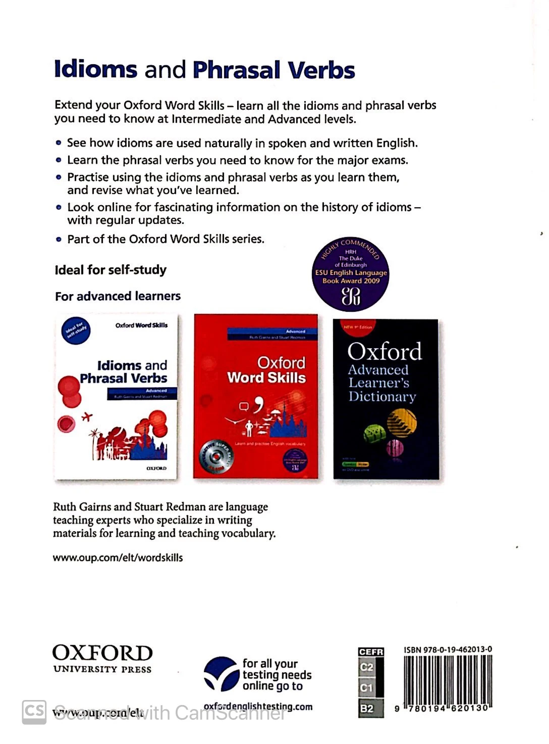 oxford word skills advanced idioms and phrasal verbs