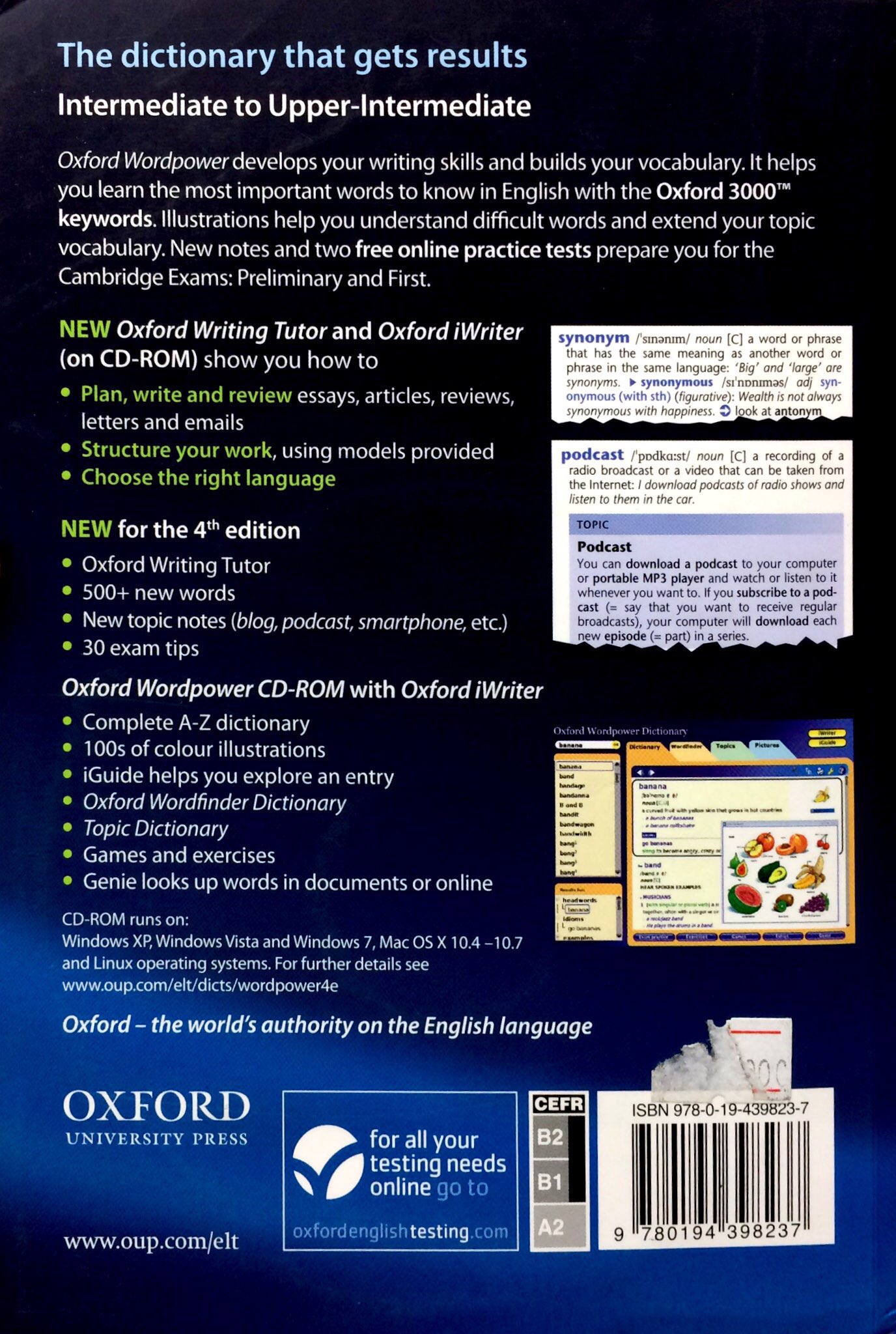 oxford wordpower dictionary pack (with cd-rom) 4ed
