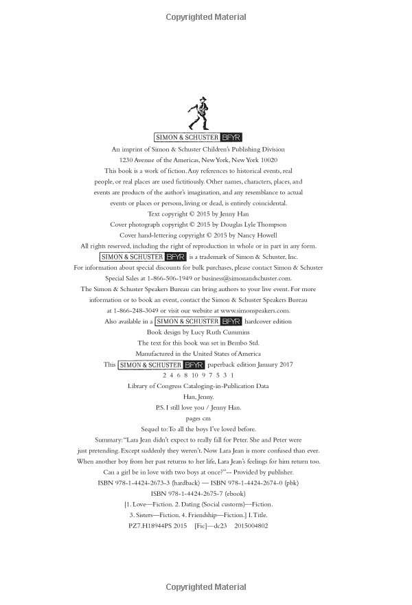 p.s. i still love you (to all the boys i've loved before)