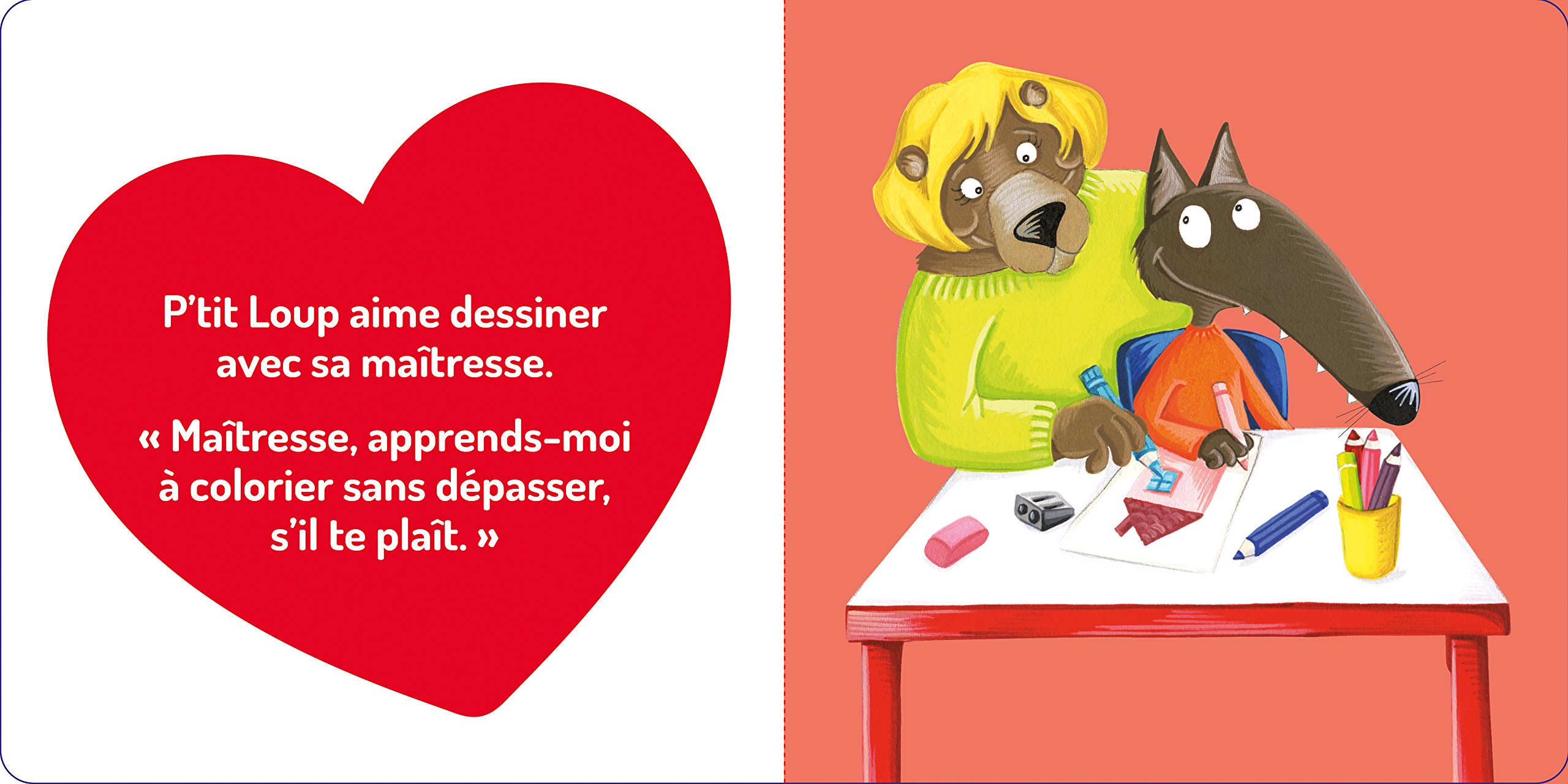 p'tit loup aime sa maîtresse